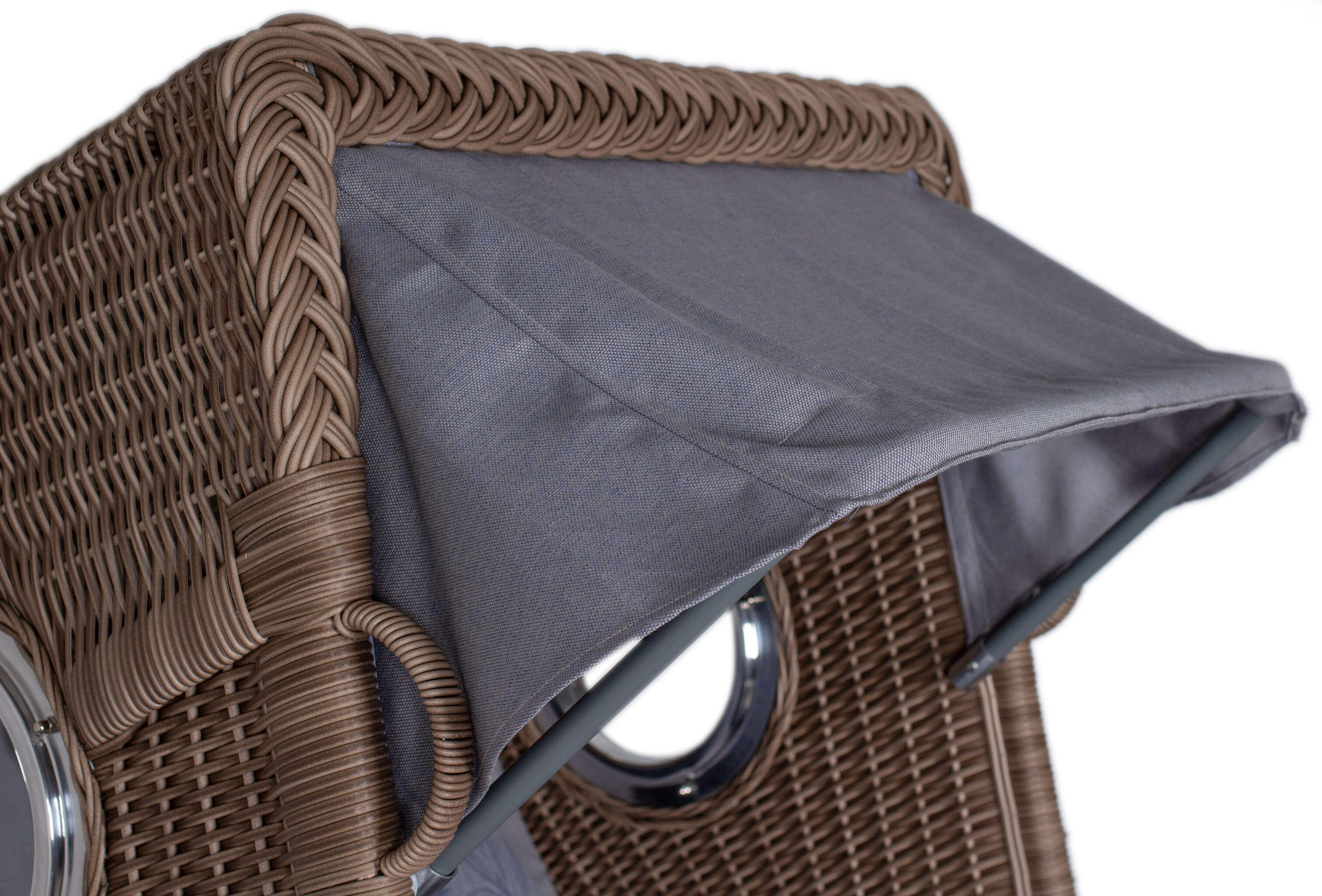 Strandkorb deVries PURE® Seemöwe Single white kubu Des.  253