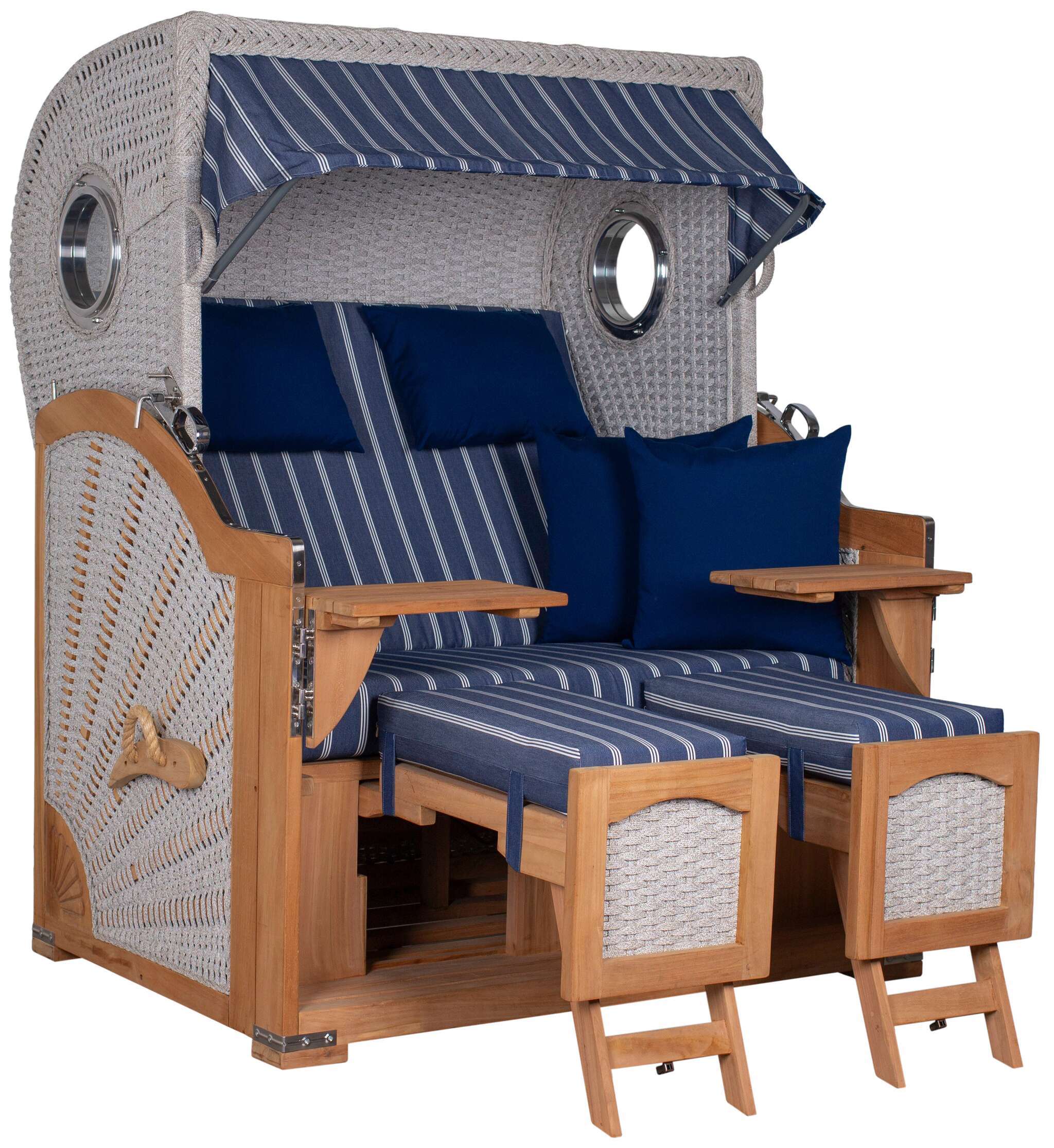 Strandkorb deVries PURE® Aruba XL Rope 15mm ivory Des. 236