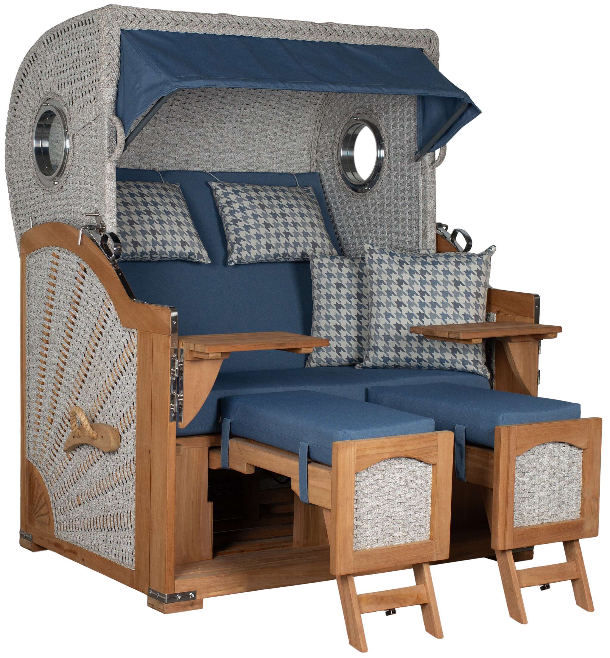 Strandkorb deVries PURE® Aruba XL Rope 15mm ivory Des. 509