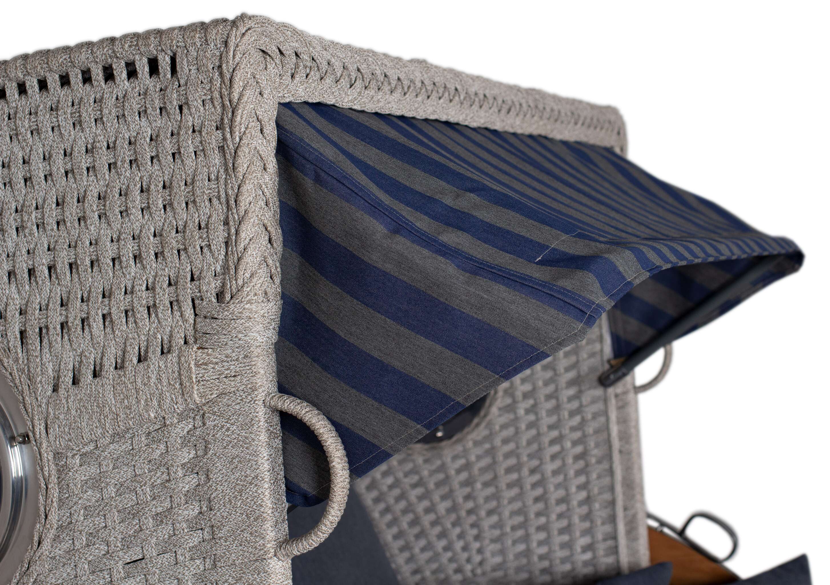 Strandkorb deVries PURE® Aruba XL Rope 15mm ivory Des. 249