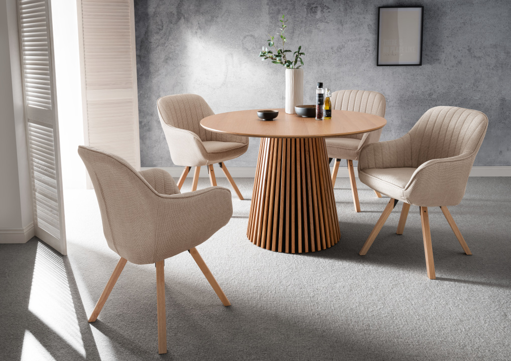 Esstisch Oria Natur Oak rund 120 cm FSC