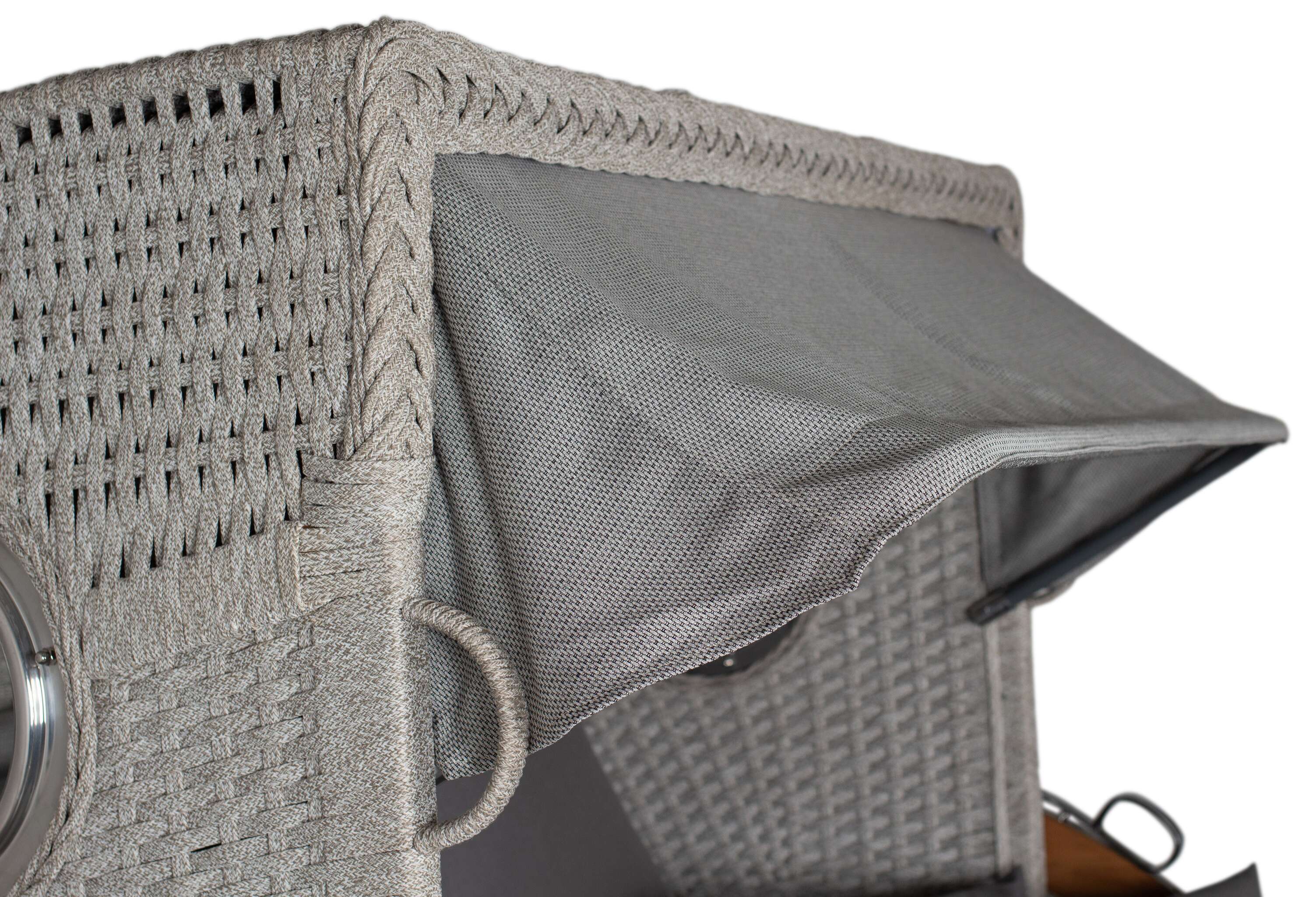 Strandkorb deVries PURE® Aruba XL Rope 15mm ivory Des. 251