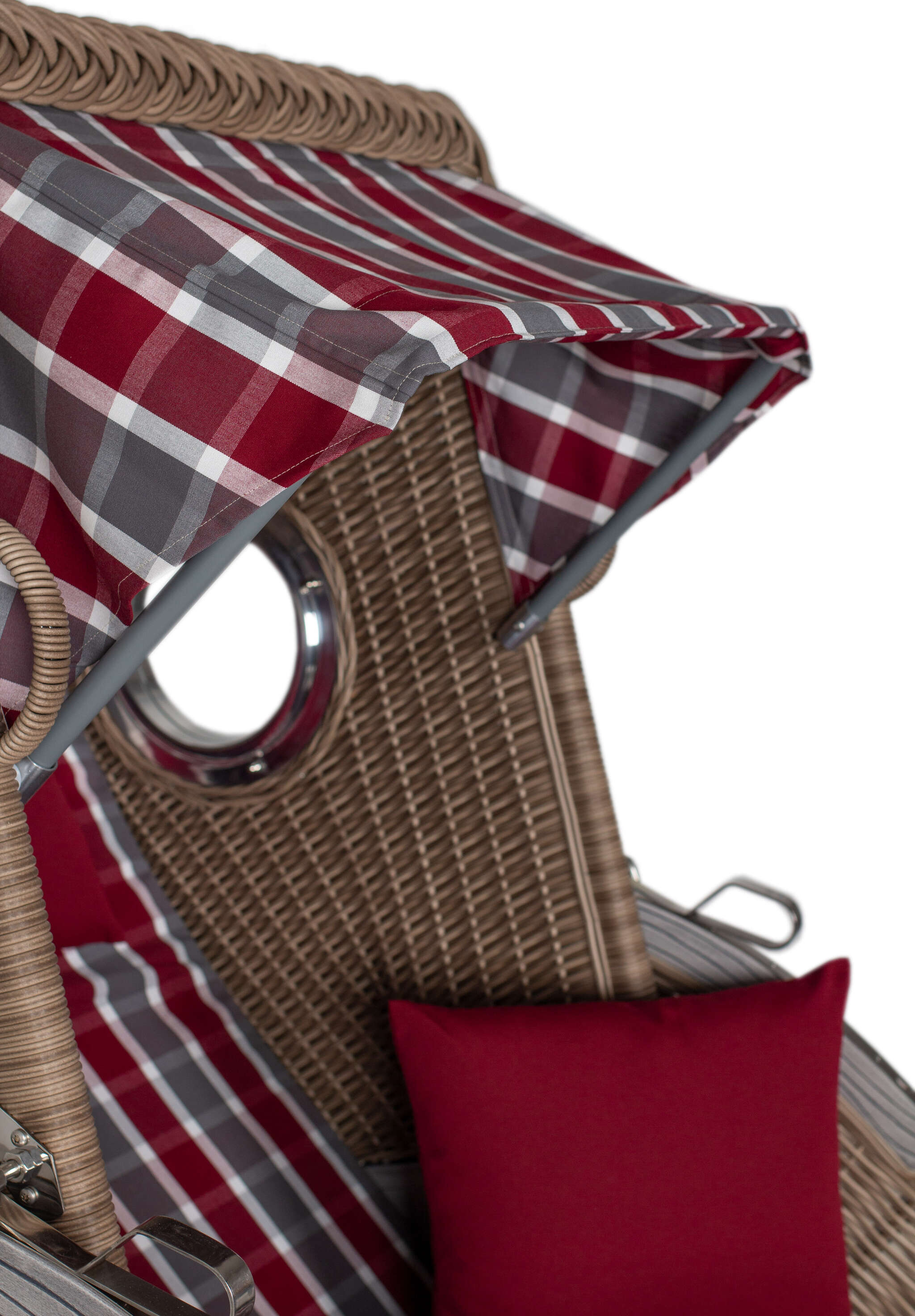 Strandkorb deVries PURE® Seemöwe Single white kubu Des. 230