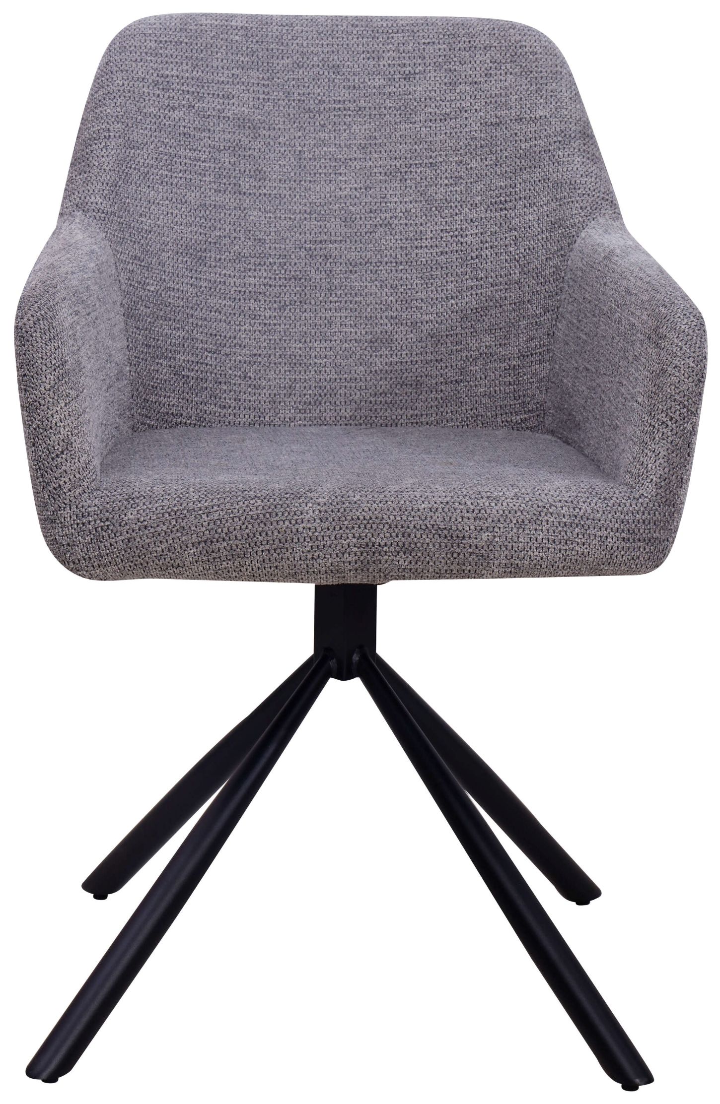 Esszimmer Set Cuneo mouse grey & Tisch Andria black 120cm FSC®-zertifiziert