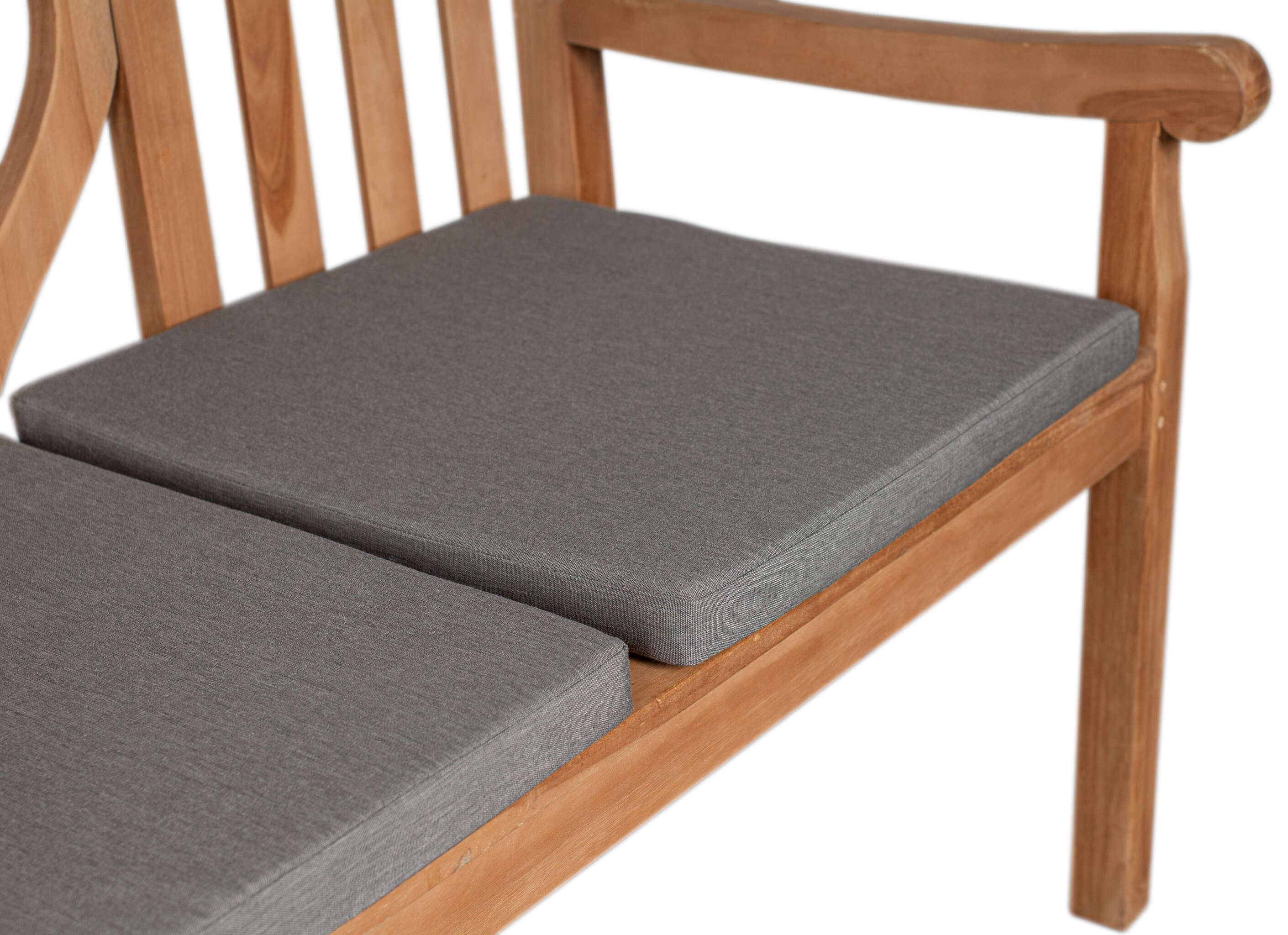 Sitzkissen 2er Set uni grey ca