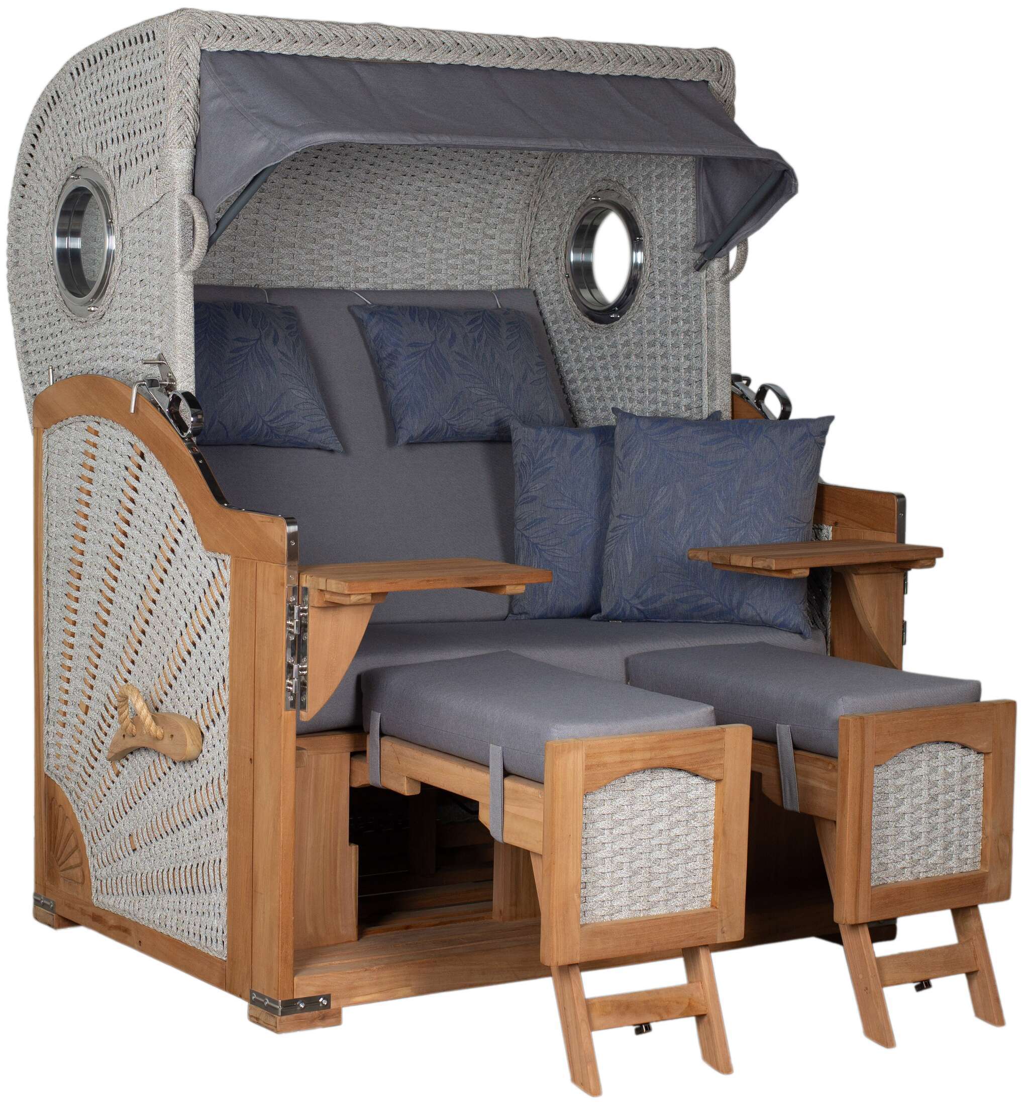 Strandkorb deVries PURE® Aruba XL Rope 15mm ivory Des. 253