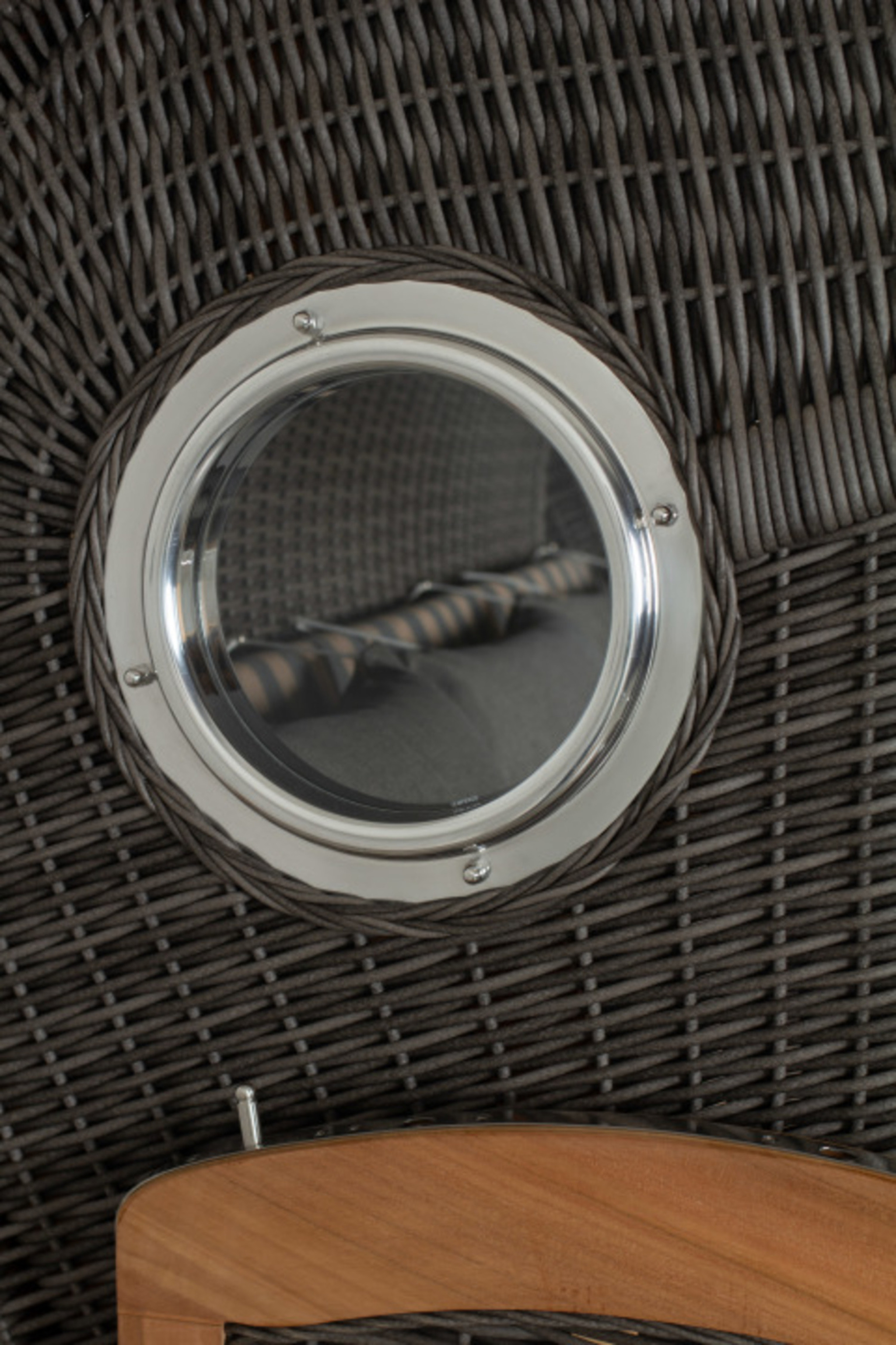 Strandkorb deVries PURE® Seemöwe XXL PE stone grey Des. 248