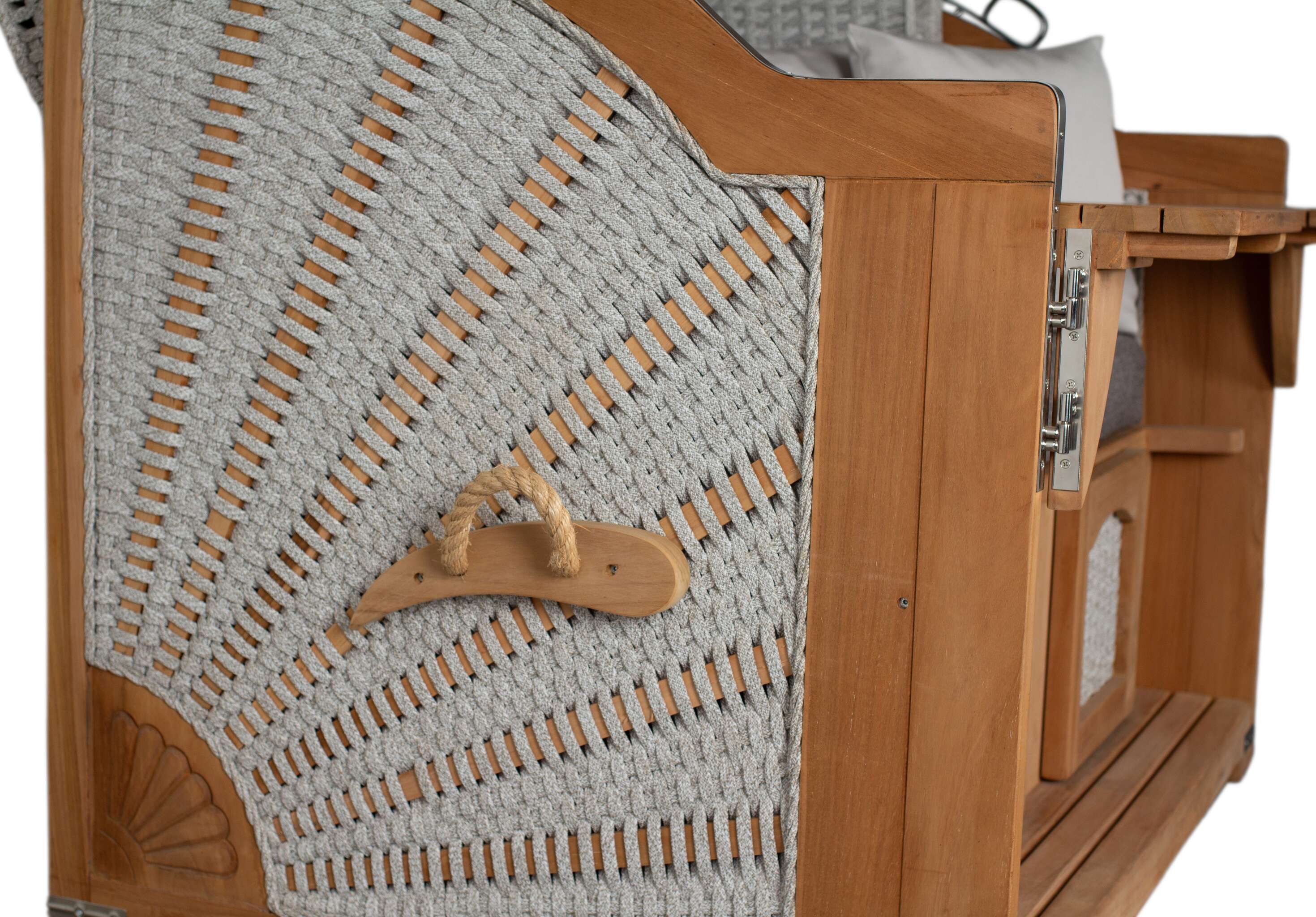 Strandkorb deVries PURE® Aruba XL Rope 15mm ivory Des. 252