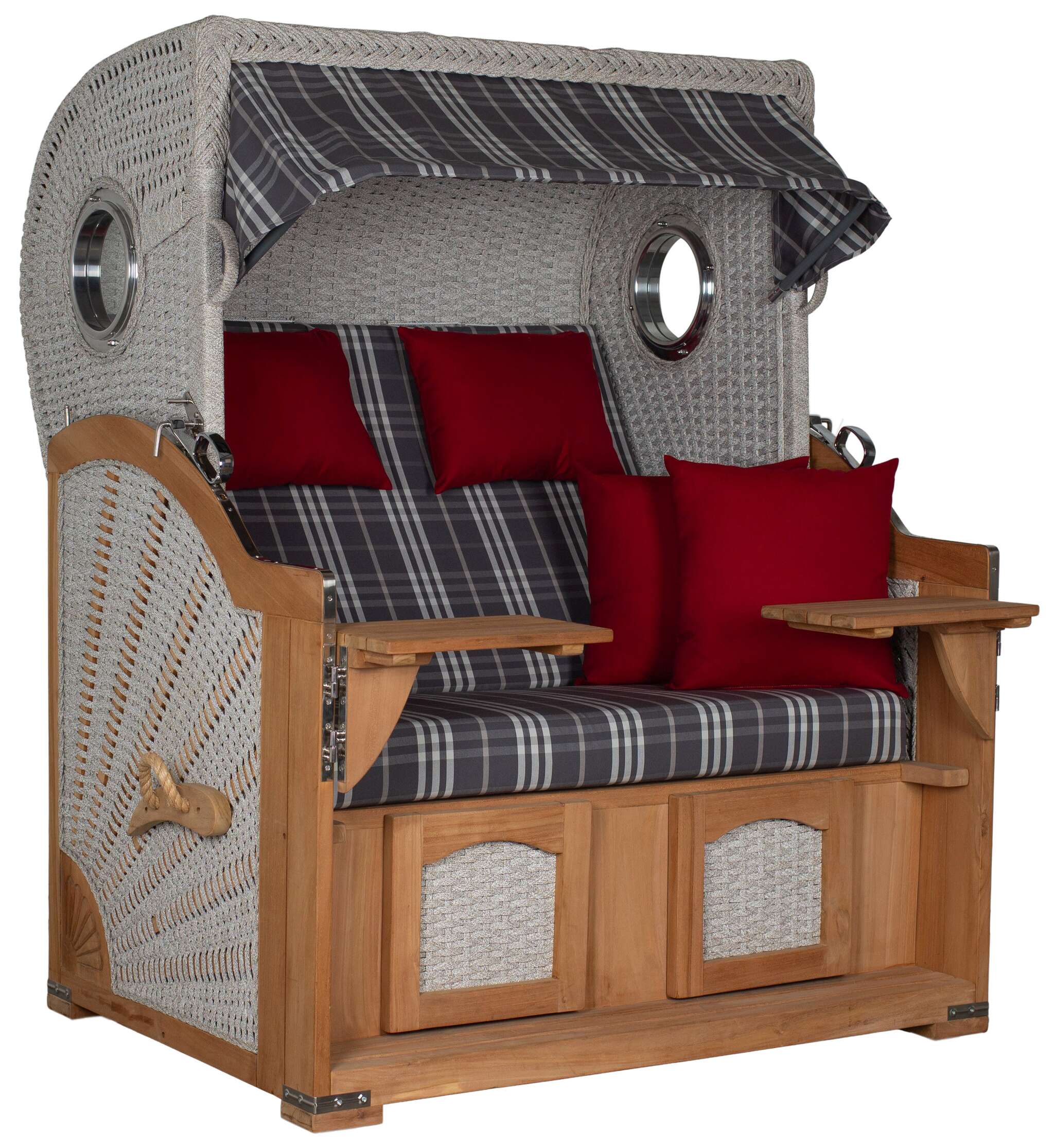 Strandkorb deVries PURE® Aruba XL Rope 15mm ivory Des. 188