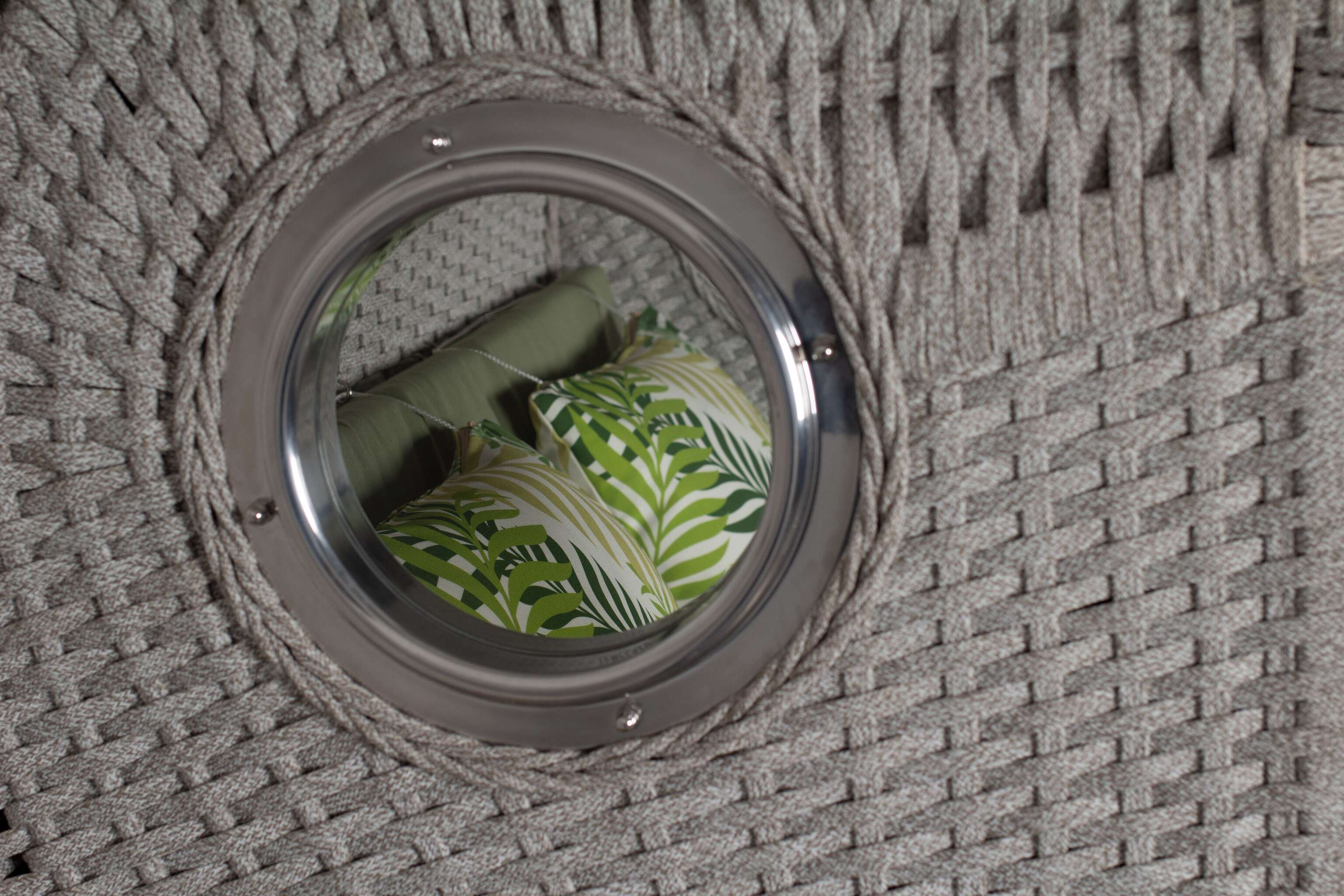 Strandkorb deVries PURE® Aruba XL Rope 15mm ivory Des. 242