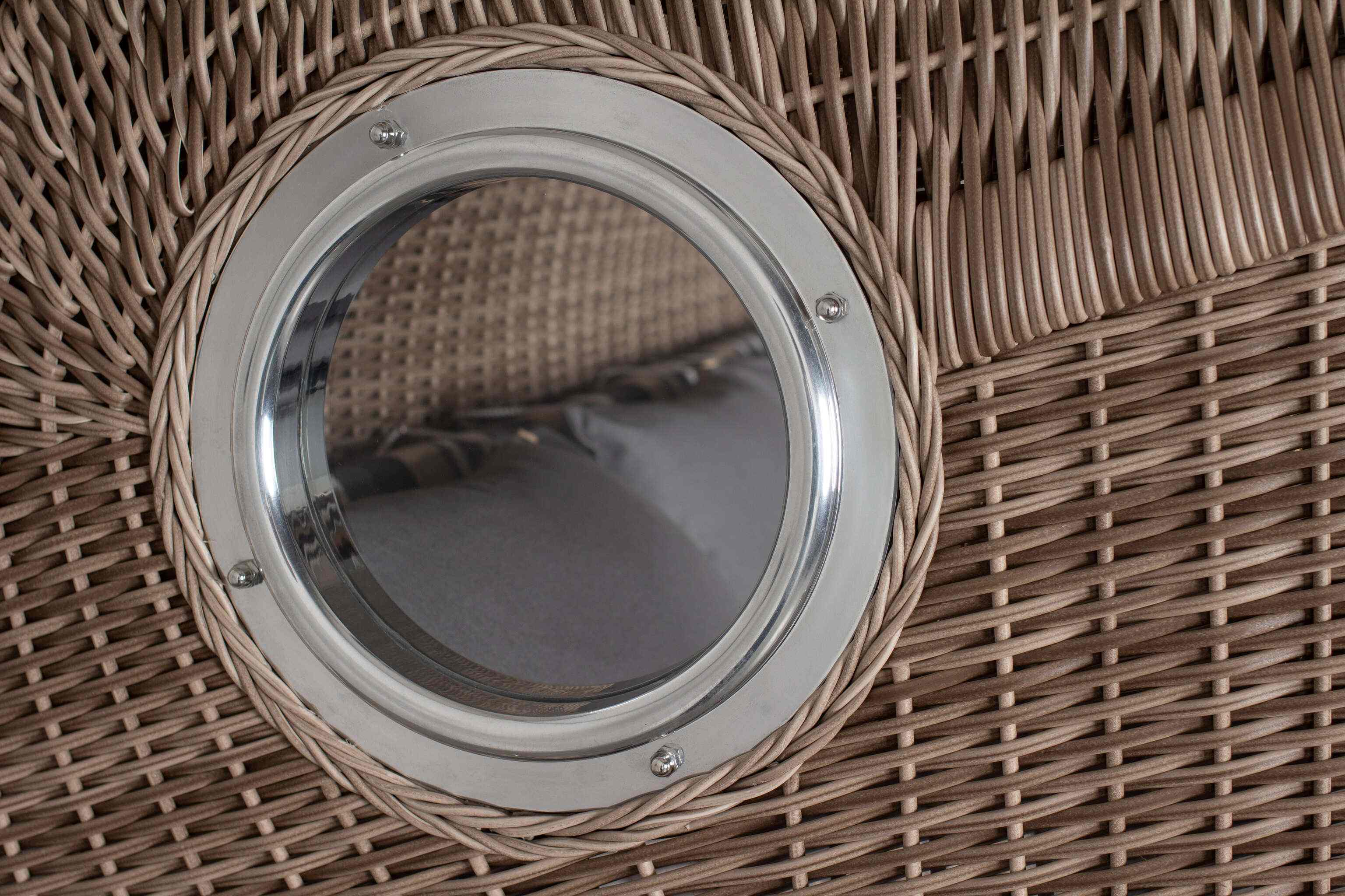 Strandkorb deVries PURE® Seemöwe XXL PE white kubu Des. 158