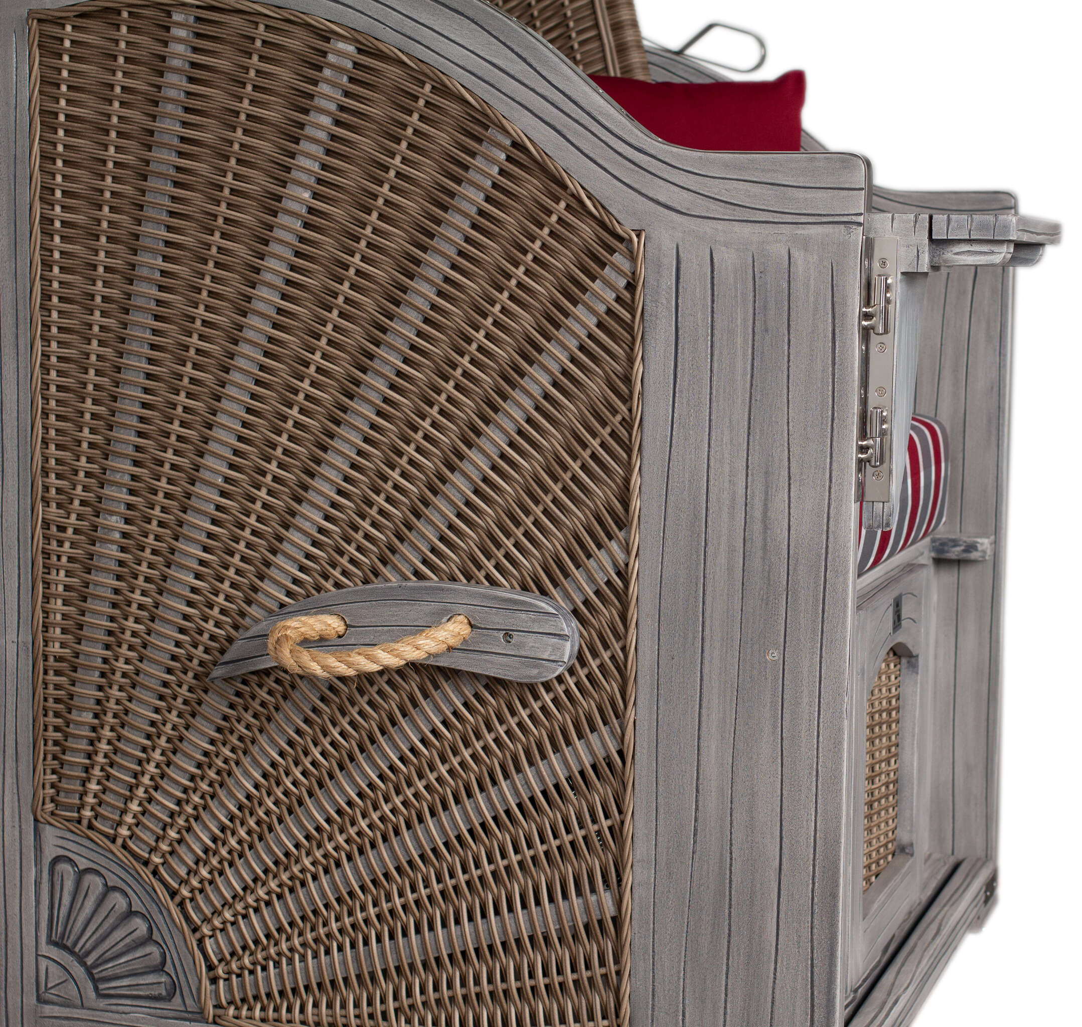 Strandkorb deVries PURE® Seemöwe Single white kubu Des. 230