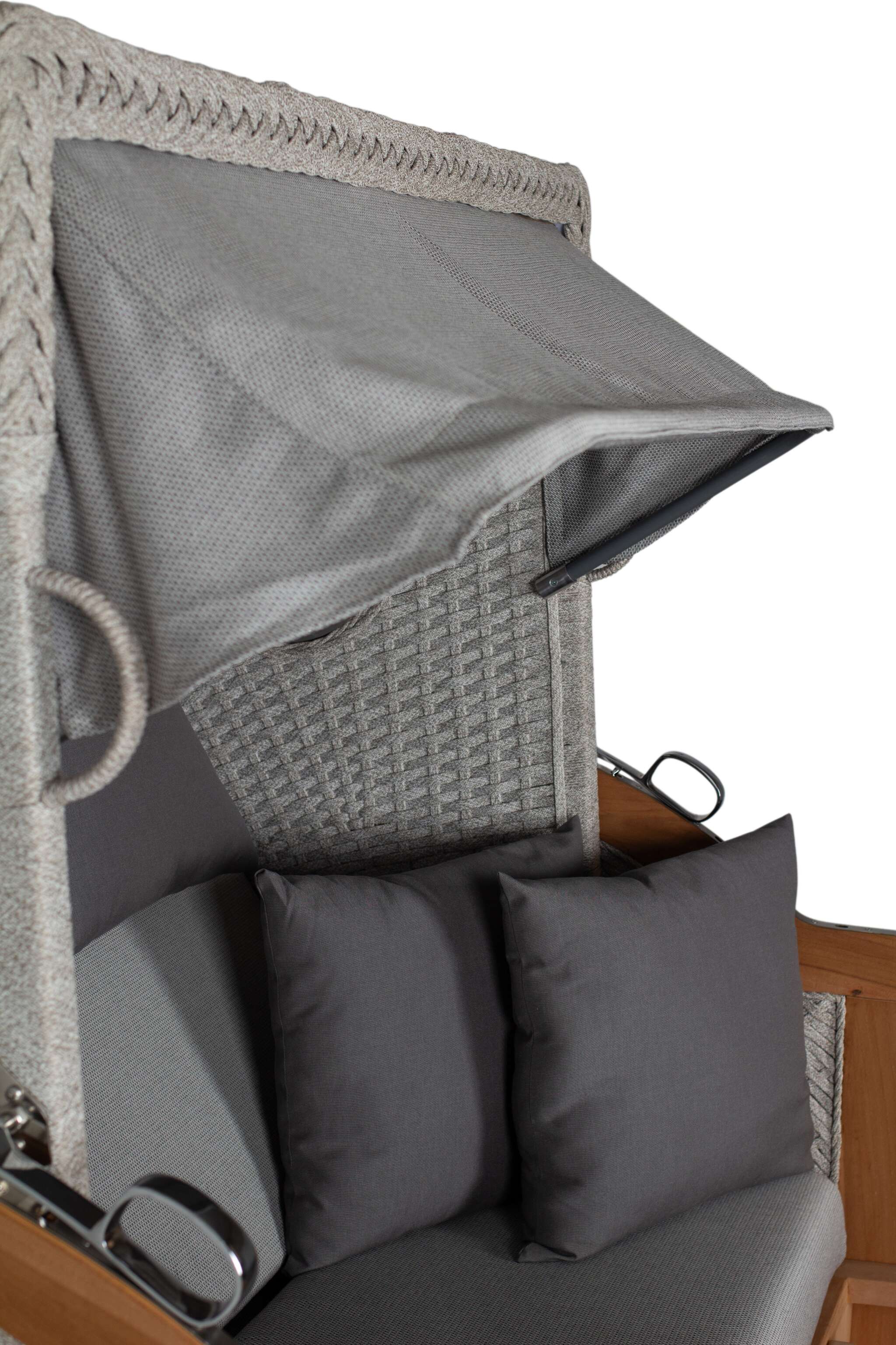 Strandkorb deVries PURE® Aruba XL Rope 15mm ivory Des. 251