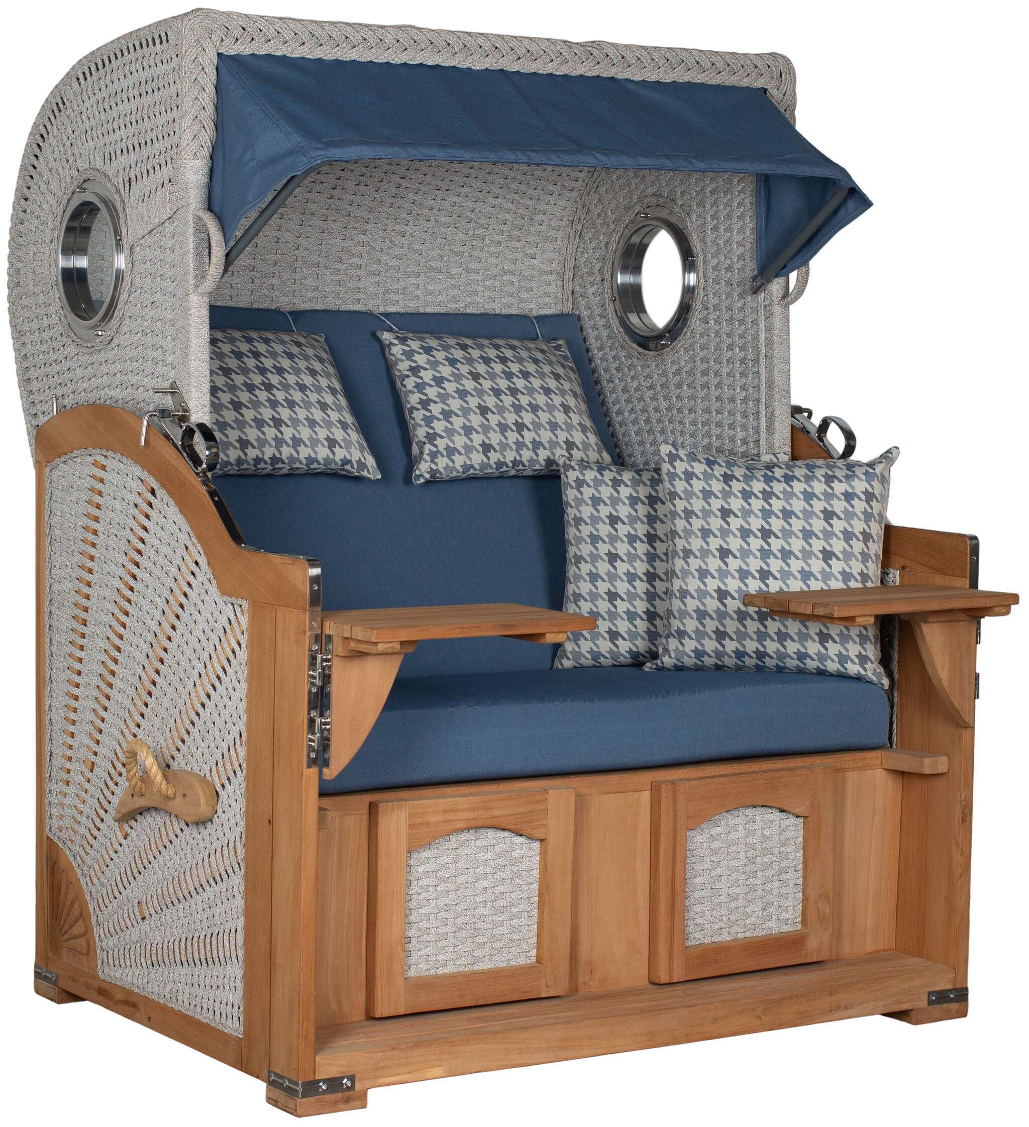 Strandkorb deVries PURE® Aruba XL Rope 15mm ivory Des. 509