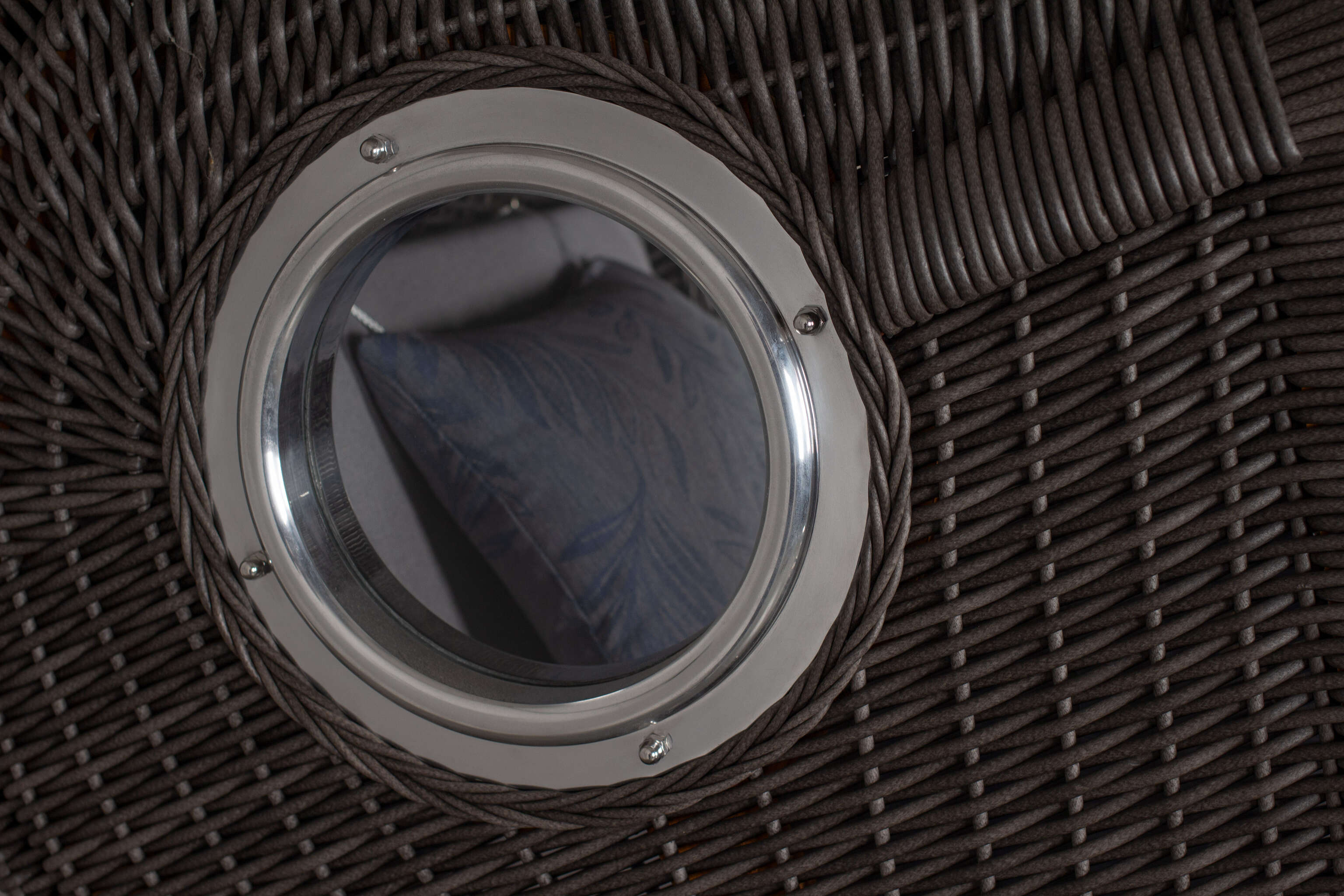 Strandkorb deVries PURE® Seemöwe Single PE stone grey Des. 253