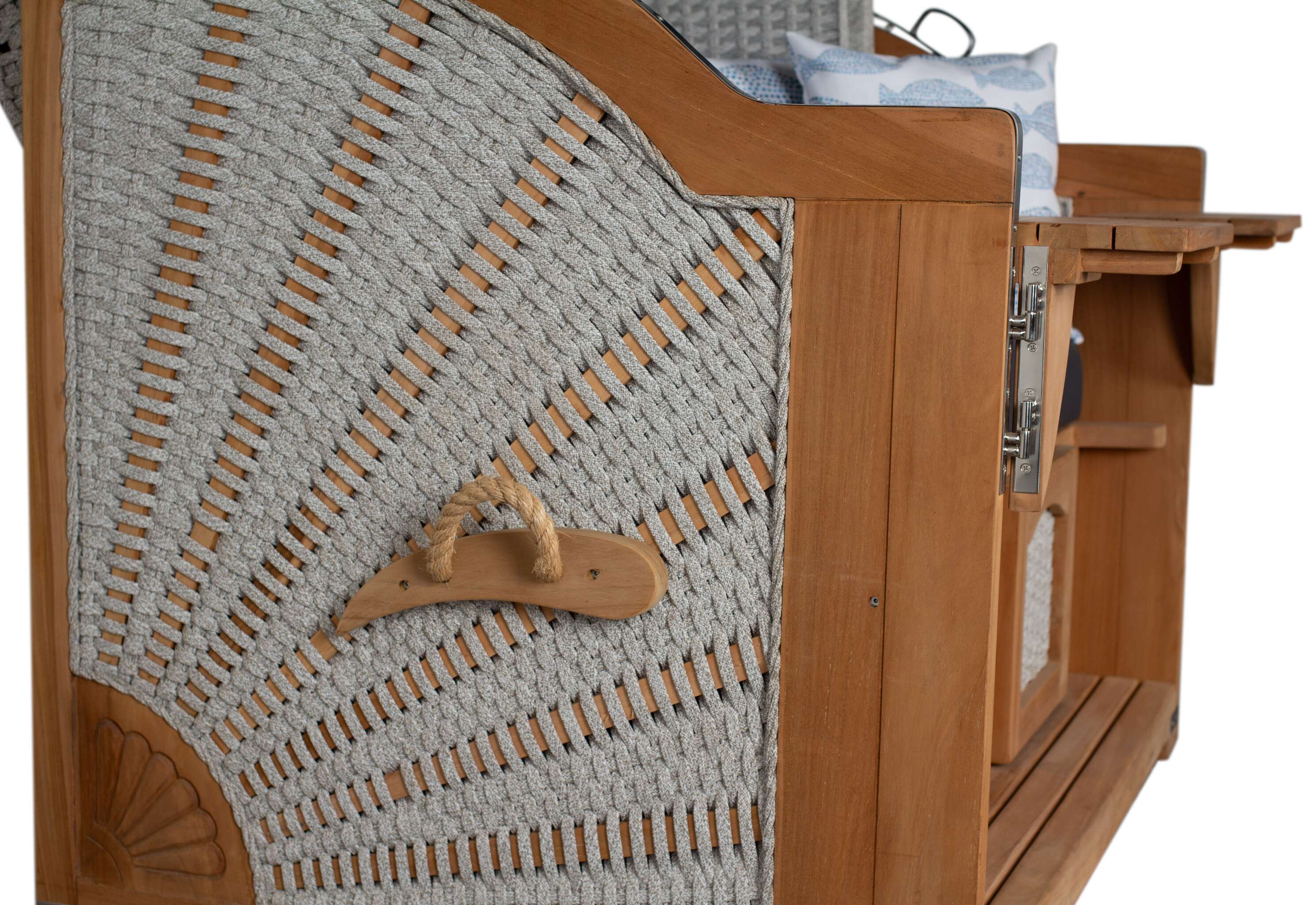 Strandkorb deVries PURE® Aruba XL Rope 15mm ivory Des. 197