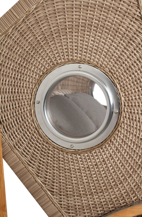 Strandkorb deVries PURE® Sailor XL PE white kubu Des. 248