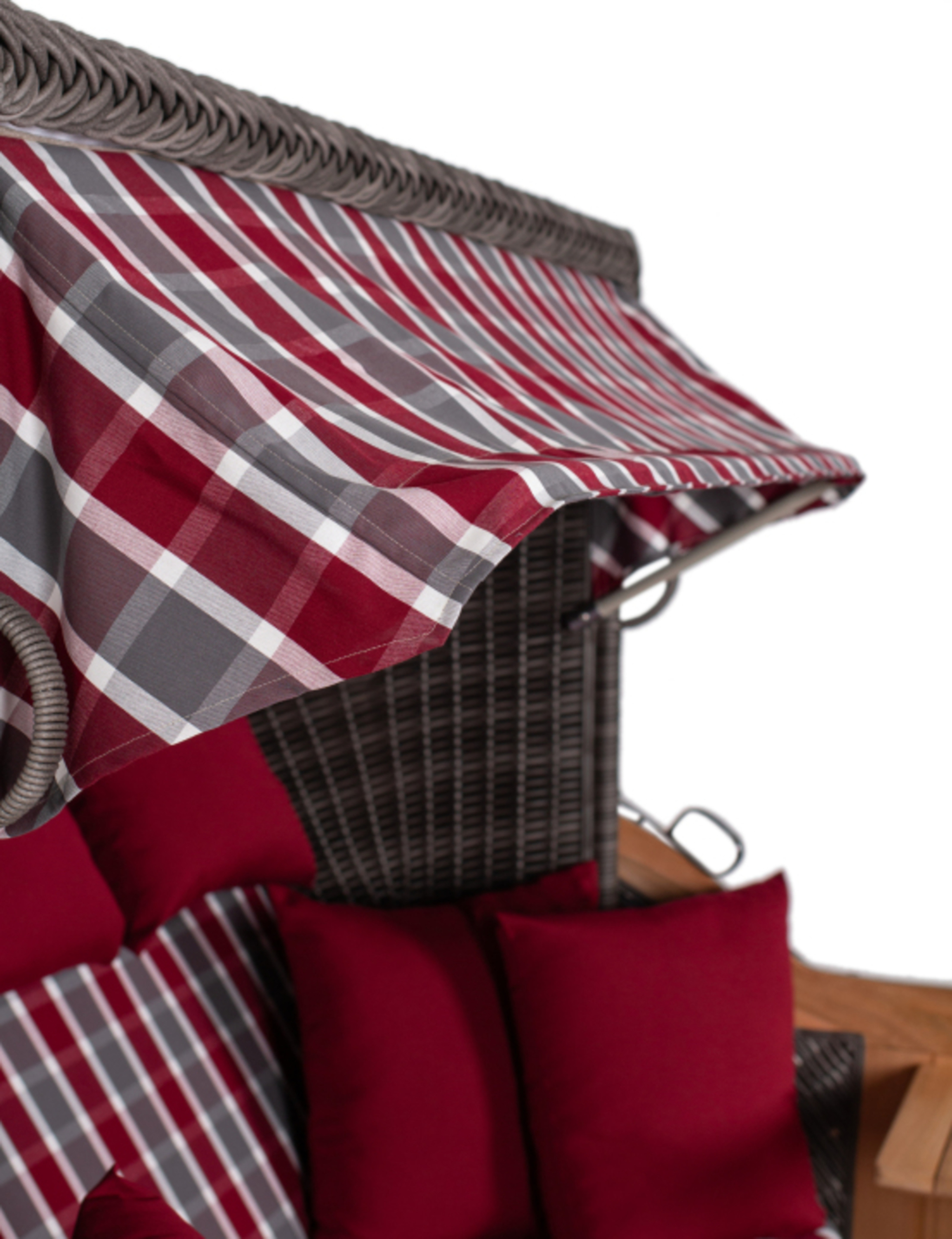 Strandkorb deVries PURE® Seemöwe XXL PE stone grey Des. 230