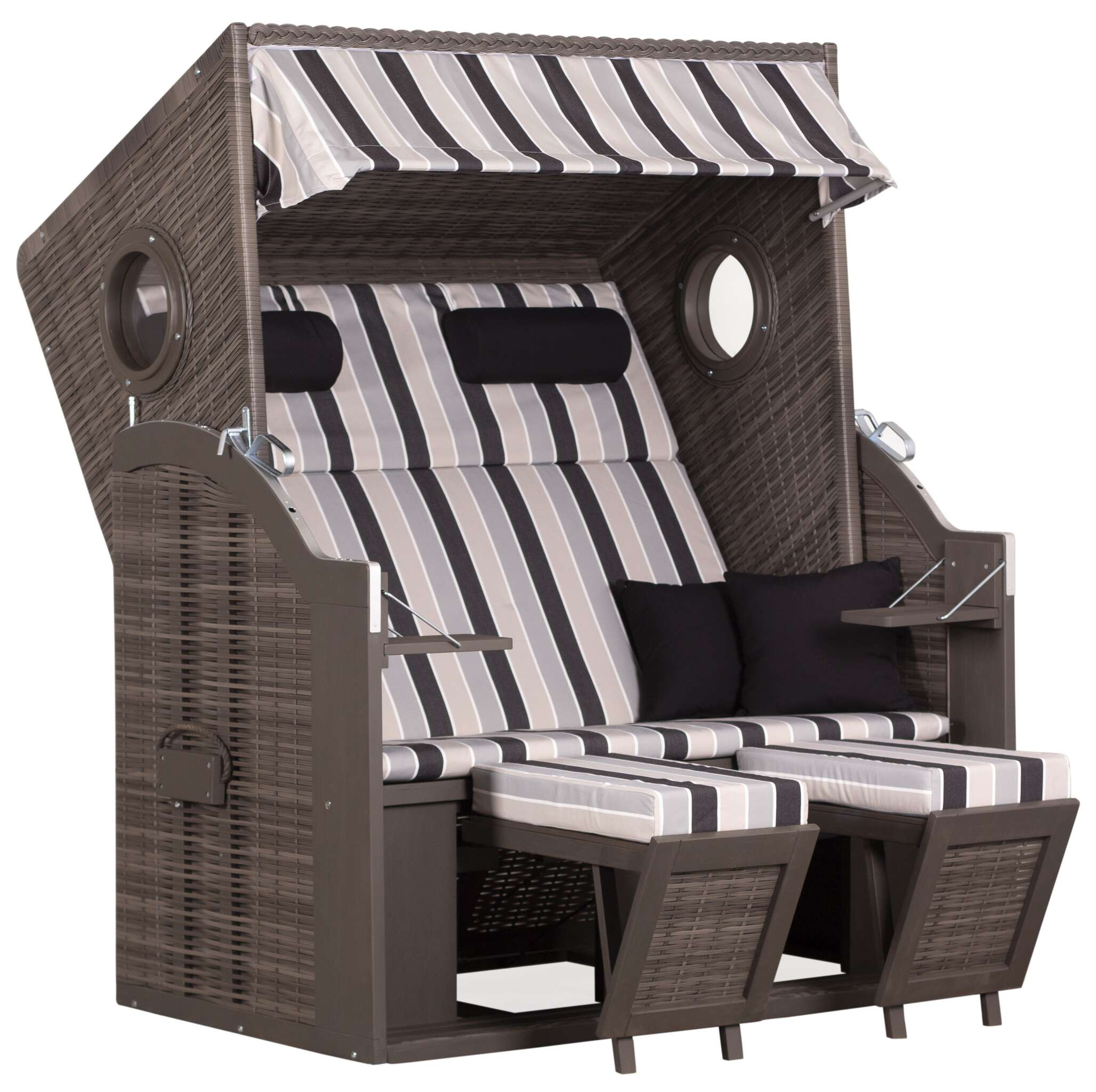 Strandkorb deVries PURE® Wave XL PE grey Des. 435