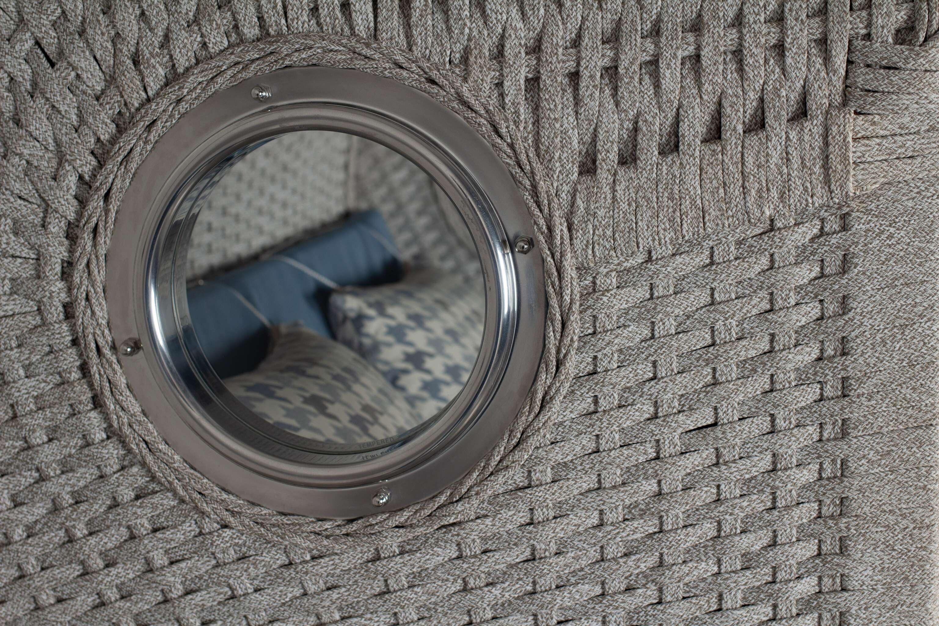 Strandkorb deVries PURE® Aruba XL Rope 15mm ivory Des. 509