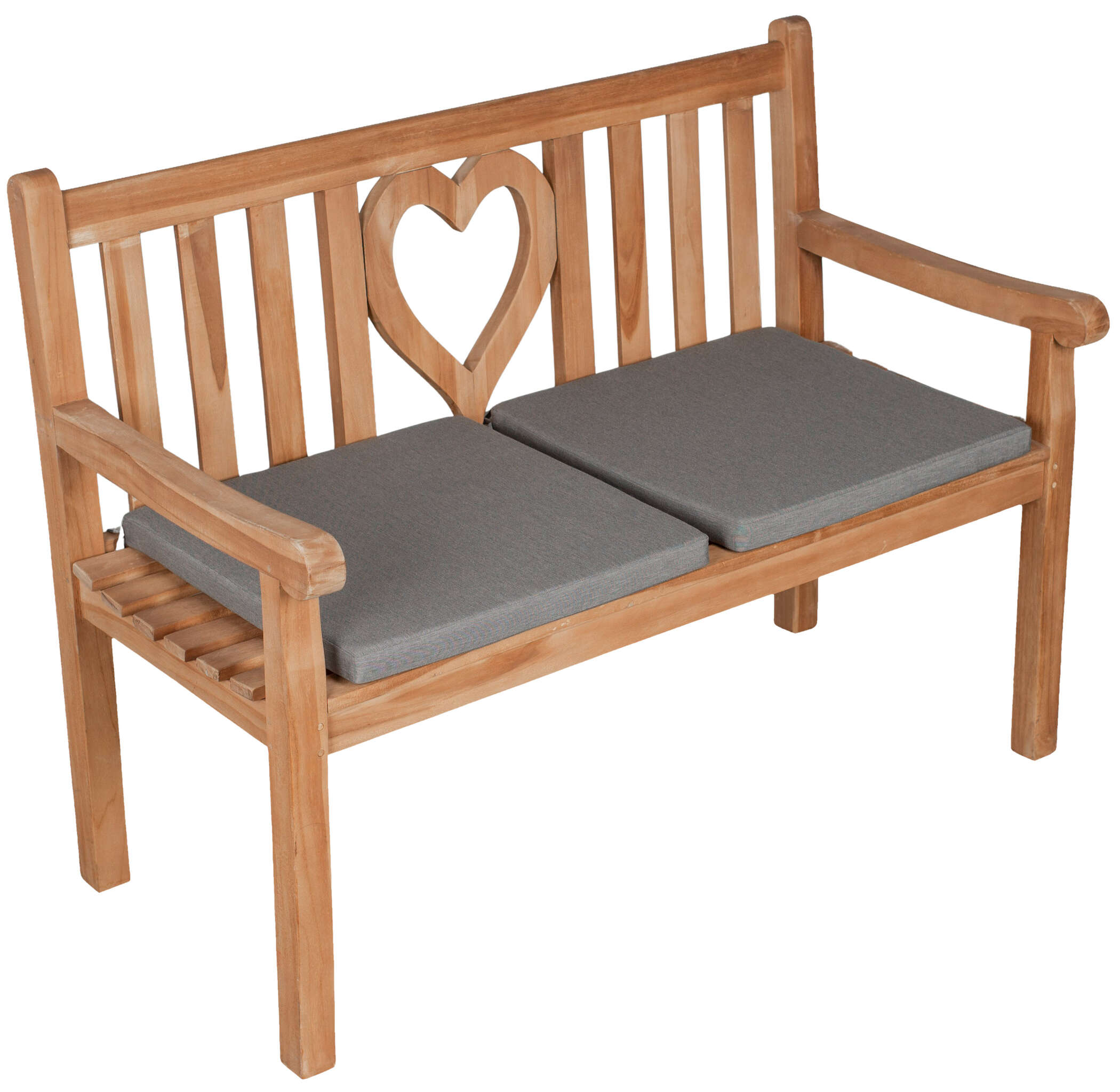 Sitzkissen 2er Set uni grey ca