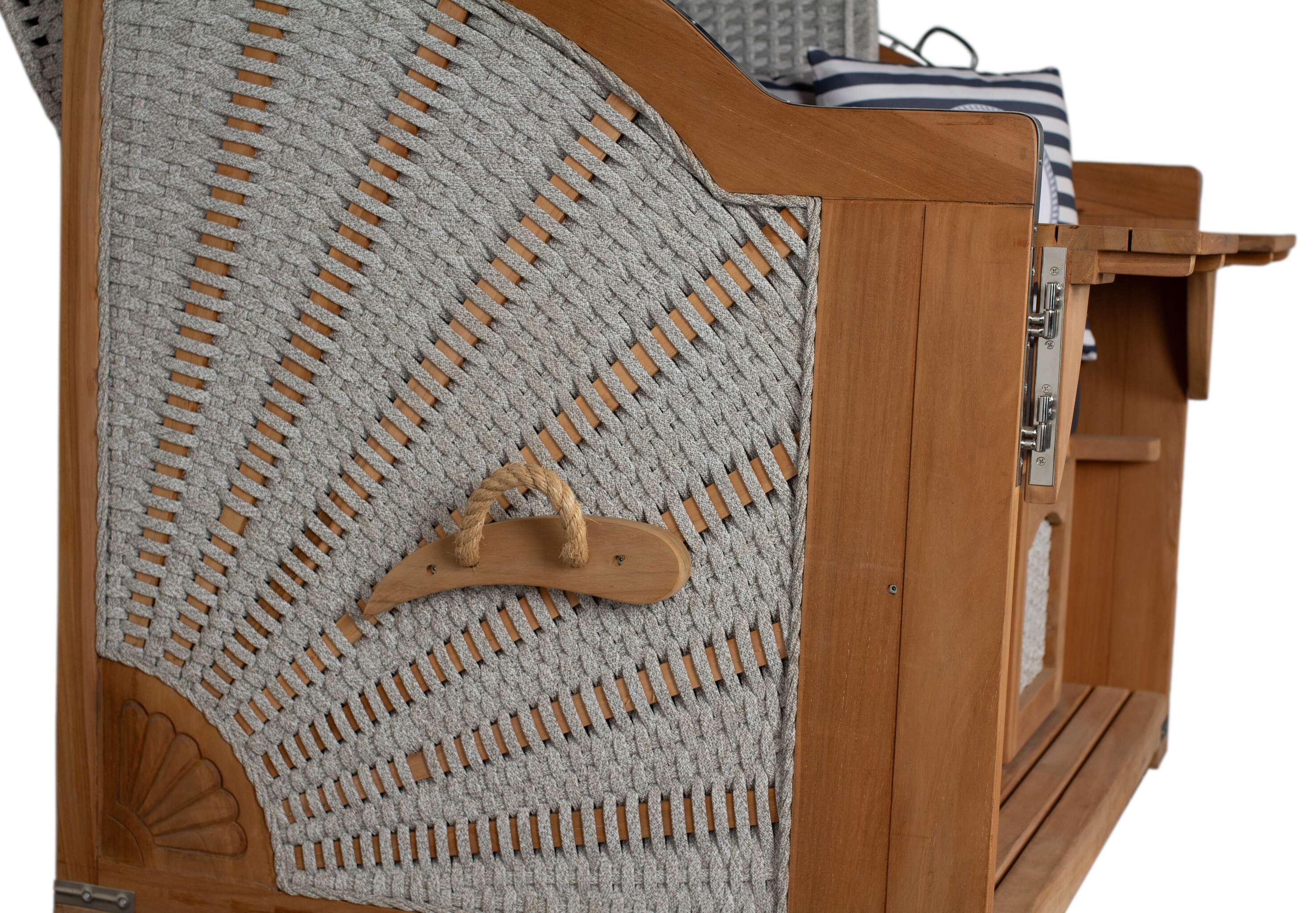 Strandkorb deVries PURE® Aruba XL Rope 15mm ivory Des. 198