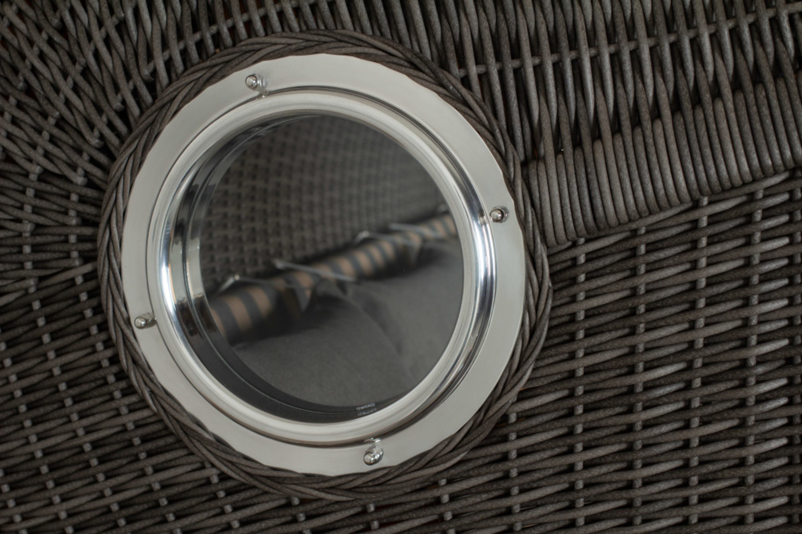 Strandkorb deVries PURE® Seemöwe XXL PE stone grey Des. 248