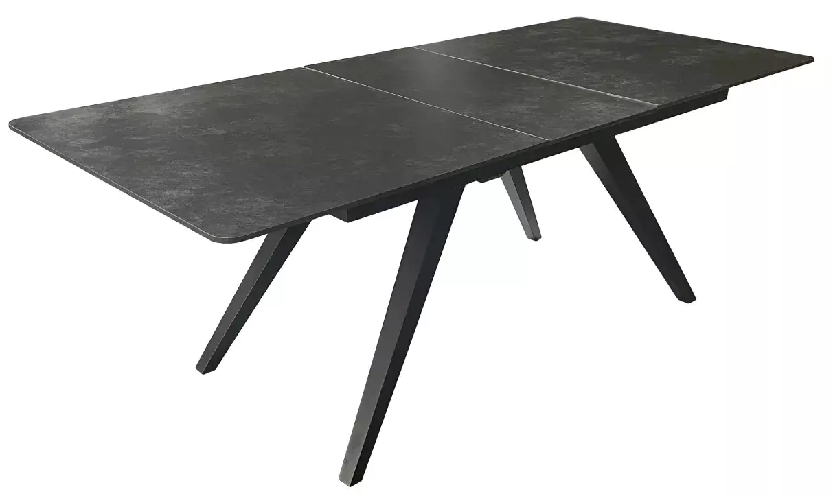 Ausziehtisch Albenga Dark Grey 160/200 x 90 x 76 cm