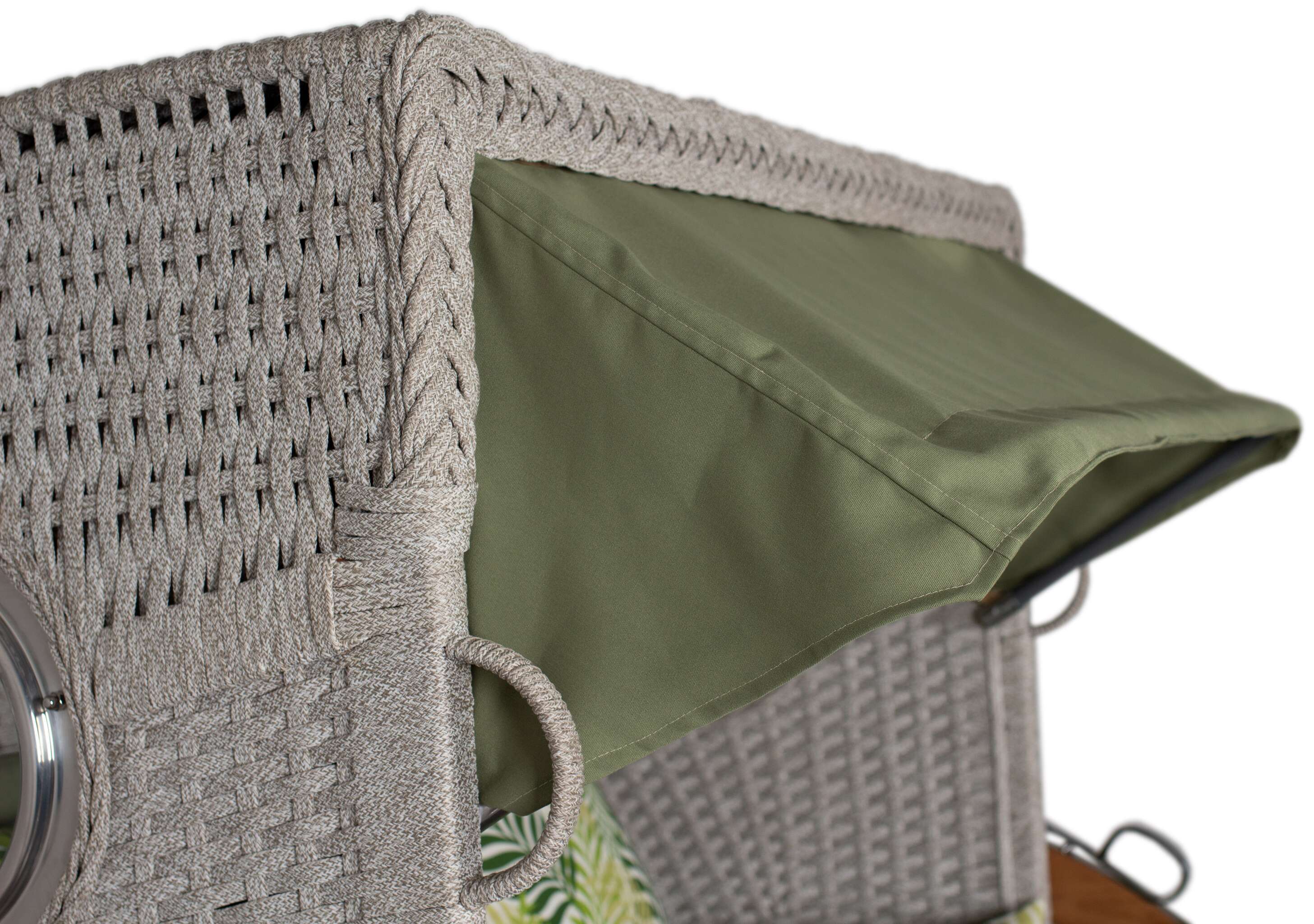 Strandkorb deVries PURE® Aruba XL Rope 15mm ivory Des. 242