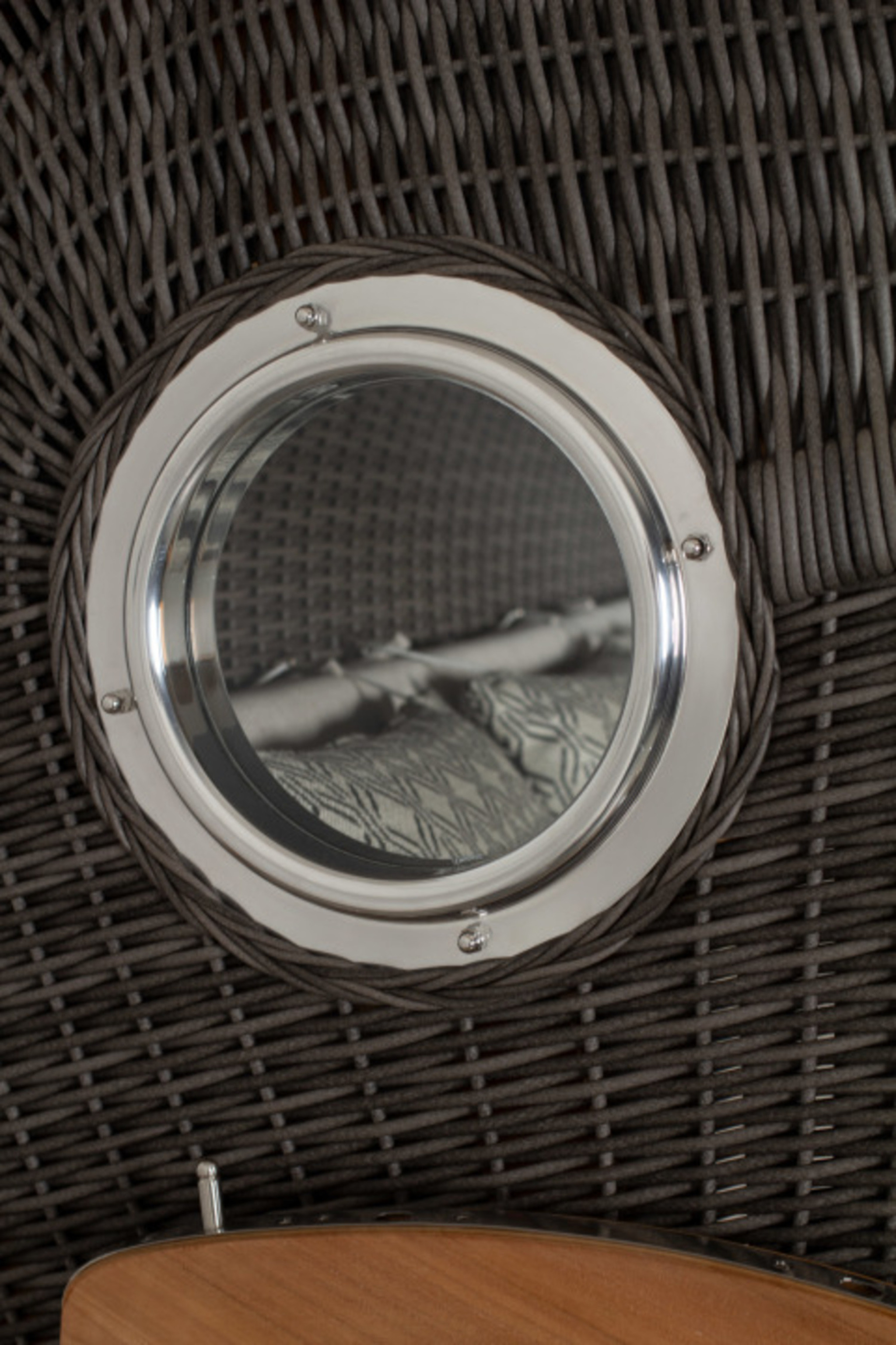 Strandkorb deVries PURE® Seemöwe XXL PE stone grey Des. 507