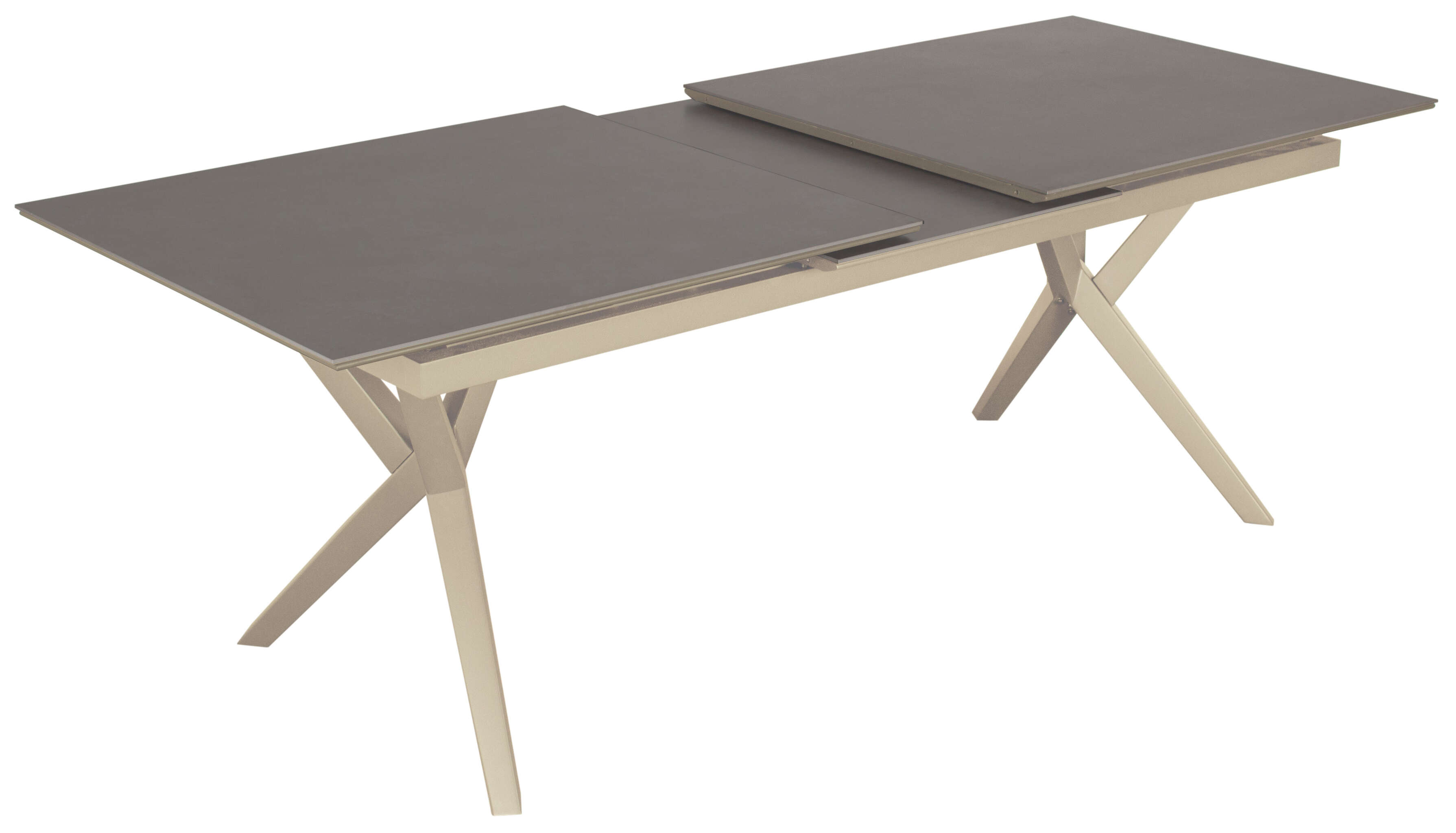 Temple Auszieht. 160/210 x 90 cm light grey/ivory