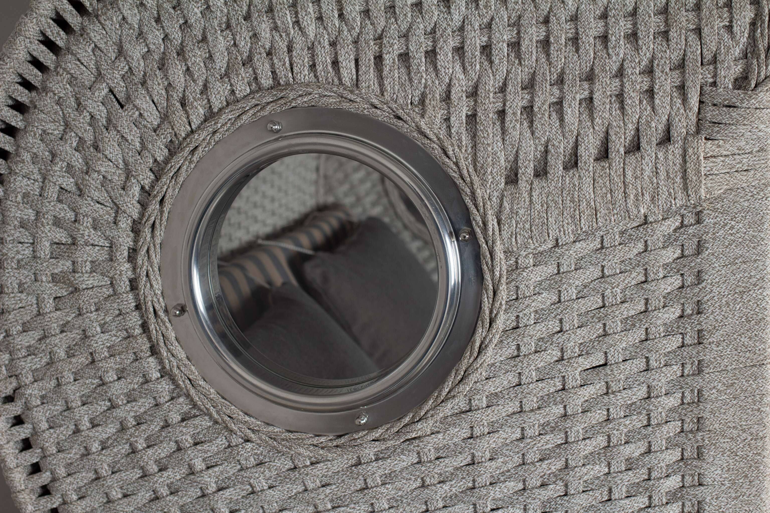 Strandkorb deVries PURE® Aruba XL Rope 15mm ivory Des. 248