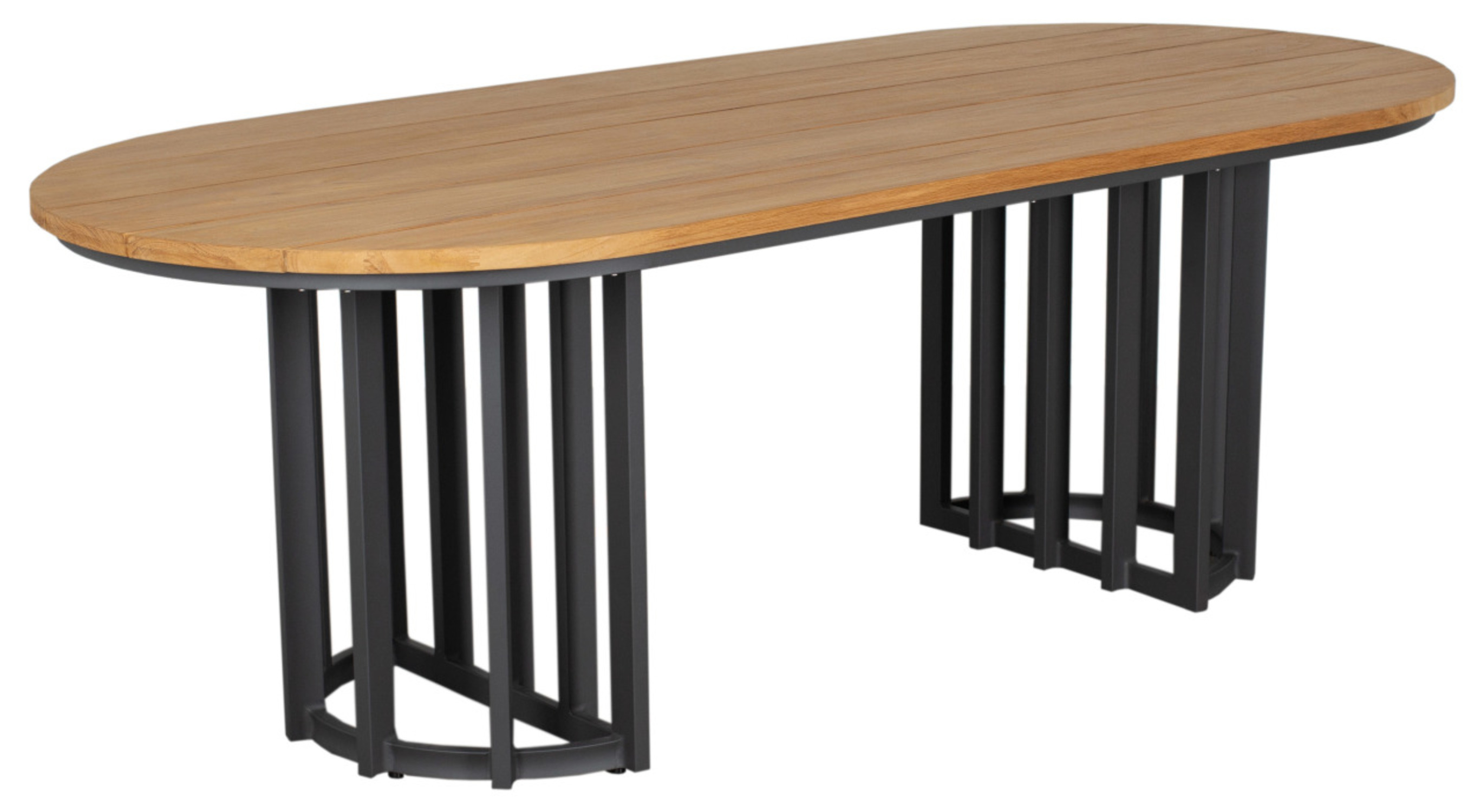 69331C_Lancy_Tisch_220x100cm_oval_Teak_Aluminium