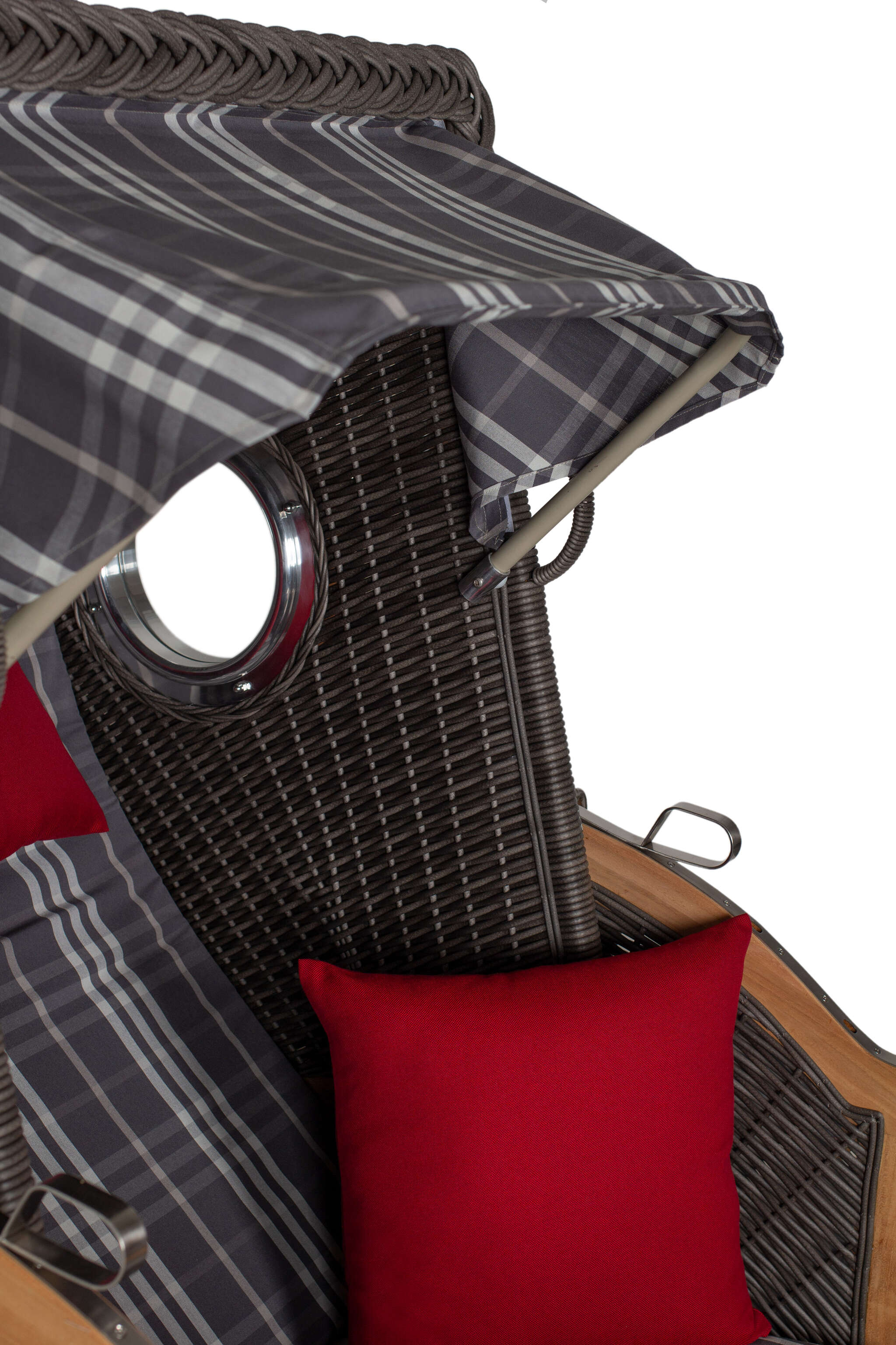 Strandkorb deVries PURE® Seemöwe Single PE stone grey Des. 188