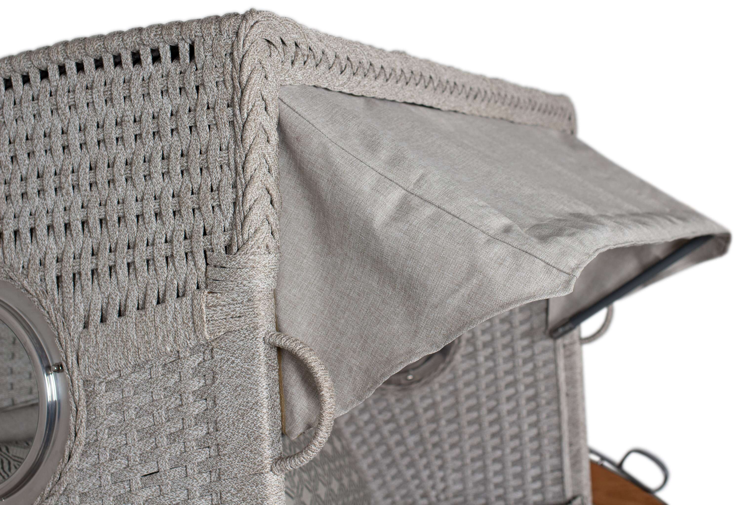 Strandkorb deVries PURE® Aruba XL Rope 15mm ivory Des. 507