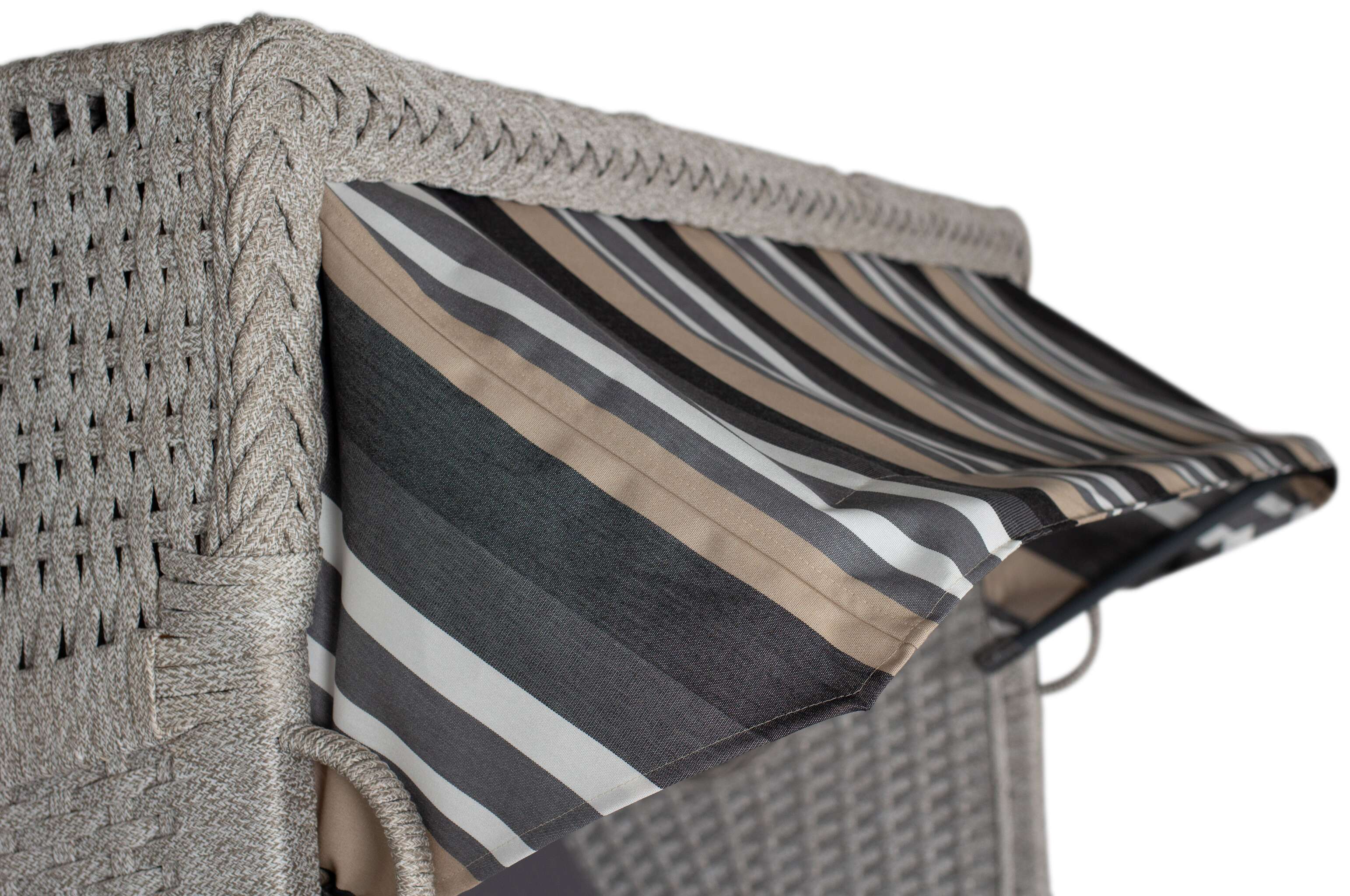 Strandkorb deVries PURE® Aruba XL Rope 15mm ivory Des. 158