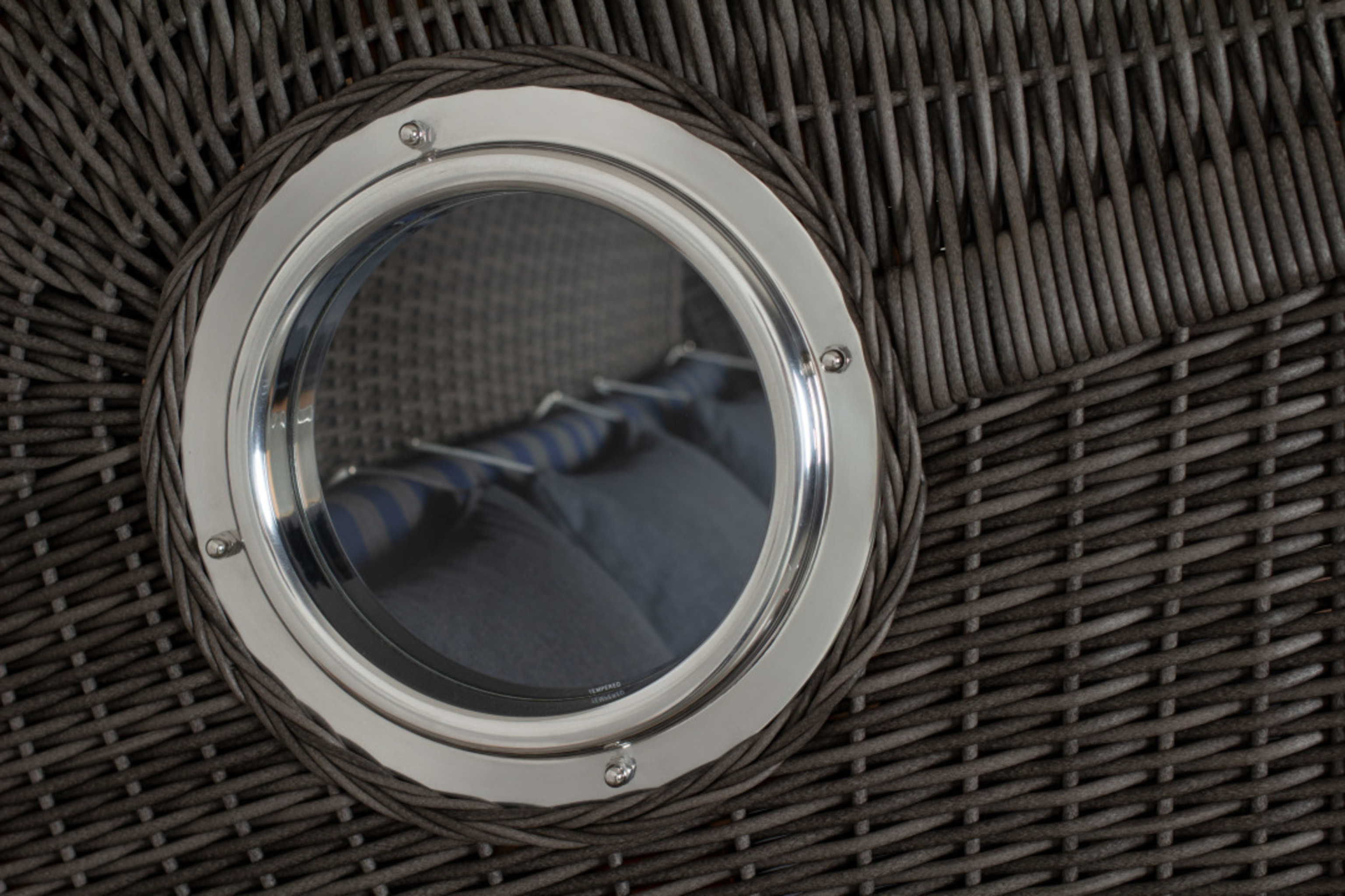 Strandkorb deVries PURE® Seemöwe XXL PE stone grey Des. 249