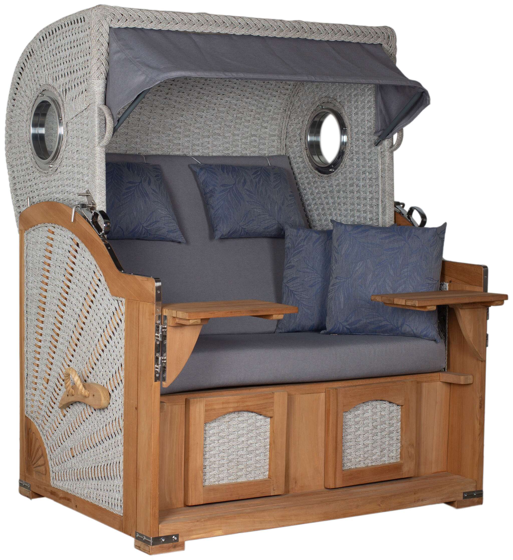 Strandkorb deVries PURE® Aruba XL Rope 15mm ivory Des. 253