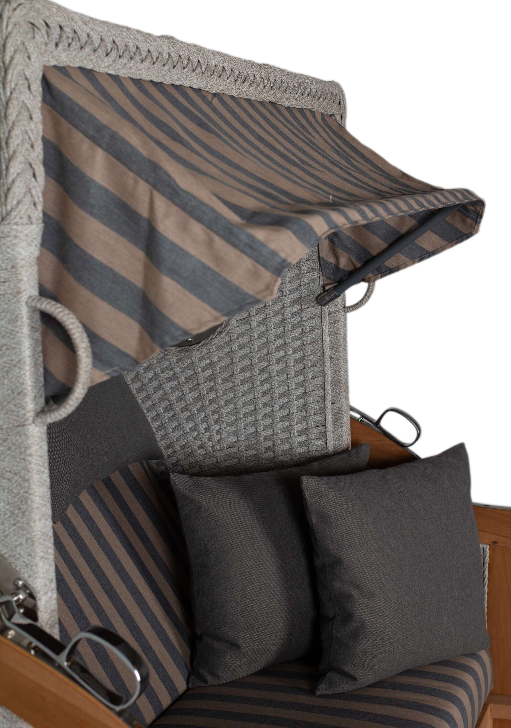 Strandkorb deVries PURE® Aruba XL Rope 15mm ivory Des. 248