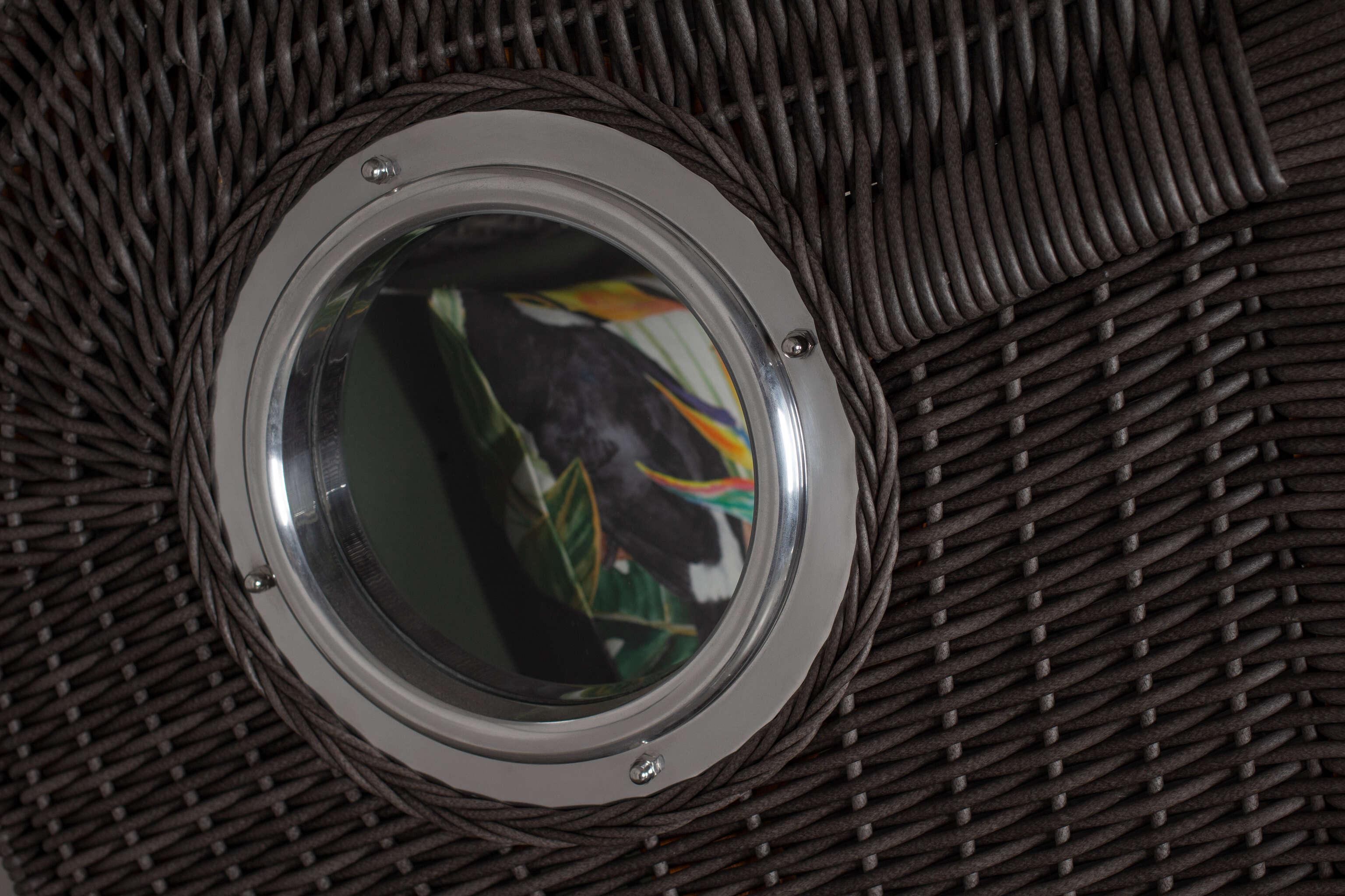 Strandkorb deVries PURE® Seemöwe Single PE stone grey Des. 244