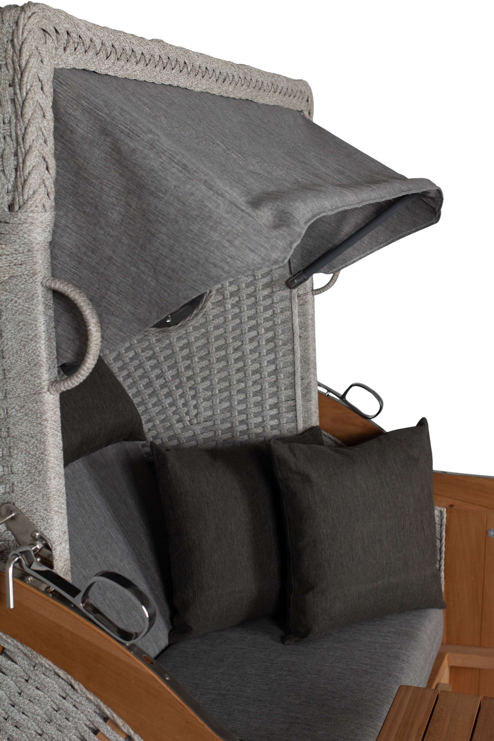 Strandkorb deVries PURE® Aruba XL Rope 15mm ivory Des. 466