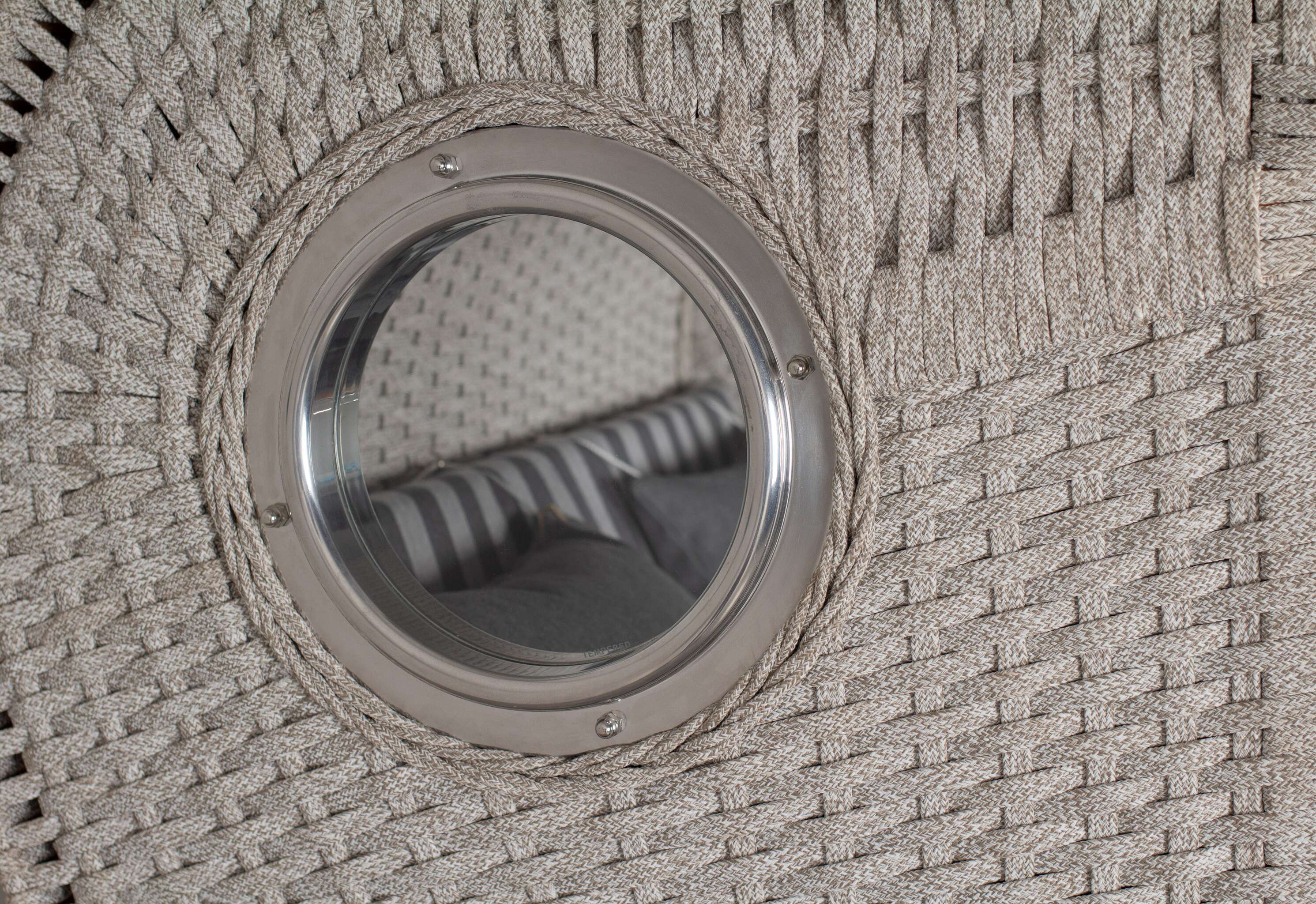 Strandkorb deVries PURE® Aruba XL Rope 15mm ivory Des. 254