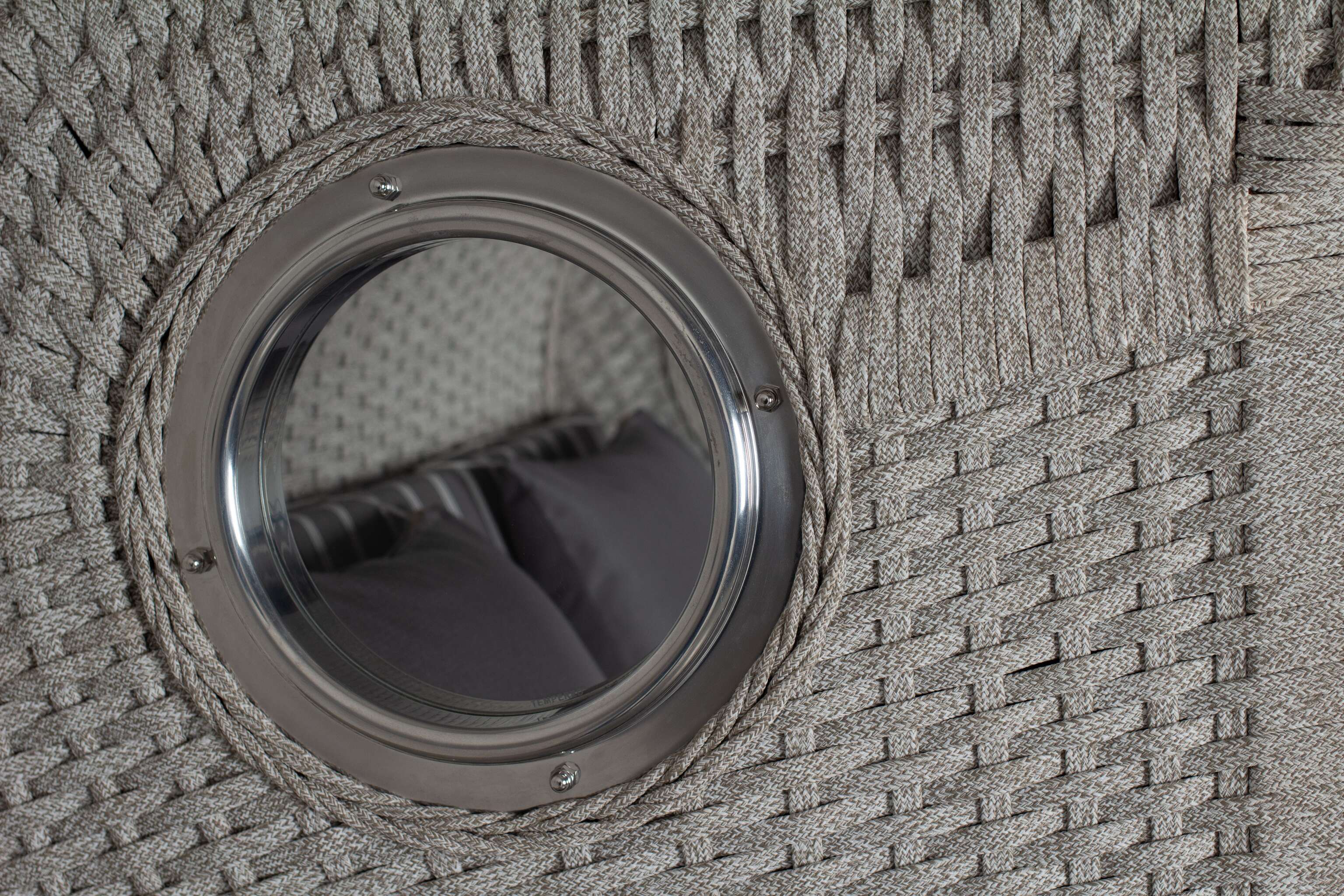 Strandkorb deVries PURE® Aruba XL Rope 15mm ivory Des. 235