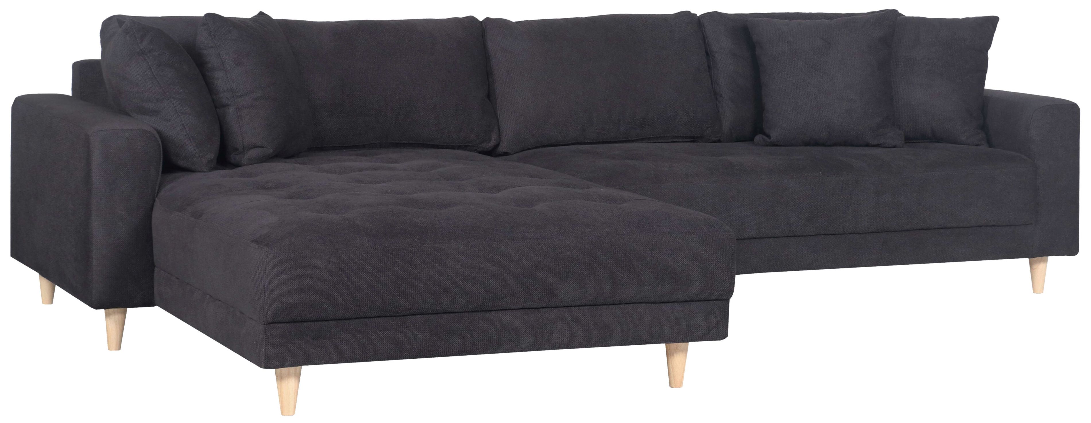Ecksofa Gorino groß dark grey