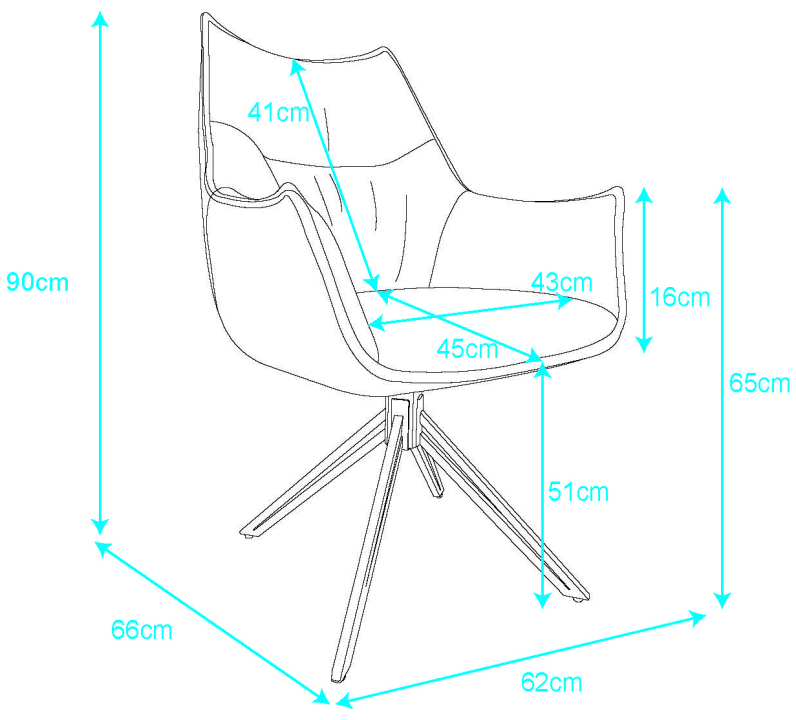 BL62036_BL62035_BL62034_BL62033_BL62032_Diningsessel_Ginosa_Skizze_Abmessungen