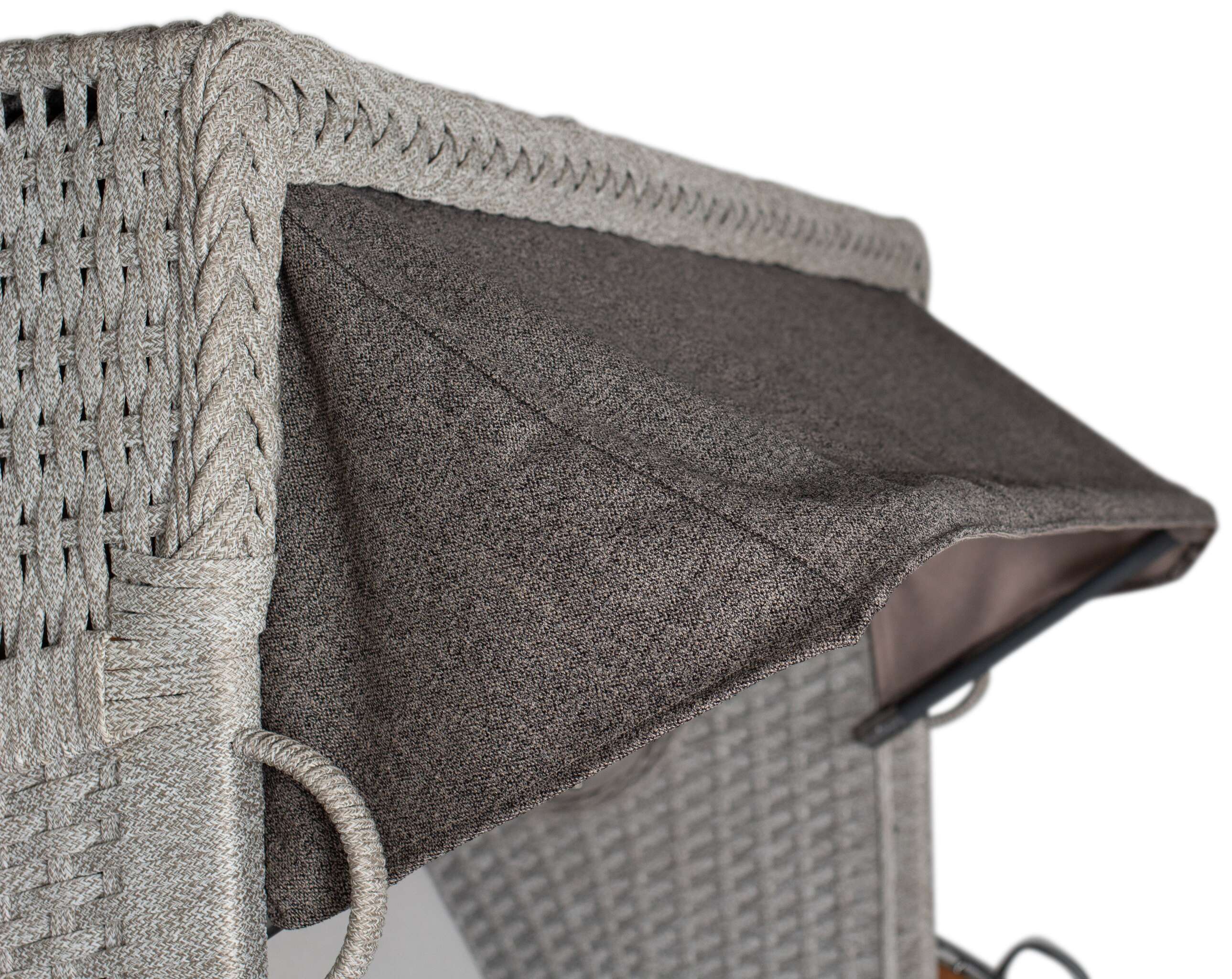 Strandkorb deVries PURE® Aruba XL Rope 15mm ivory Des. 252